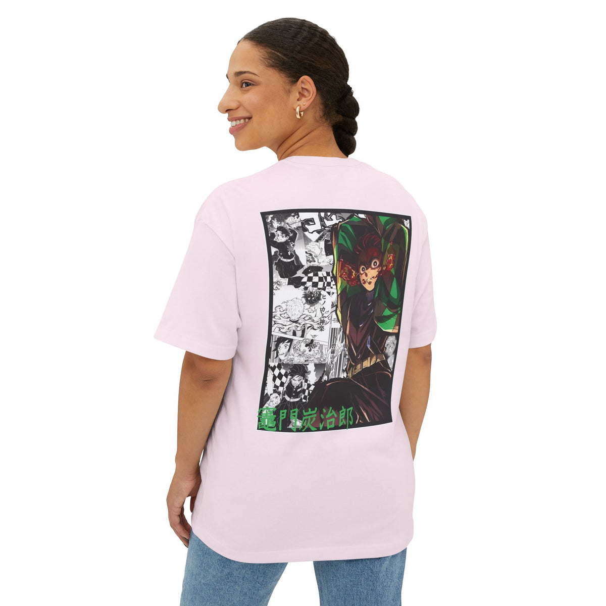Camiseta extragrande de Tanjiro Kamado (DEMON SLAYER)
