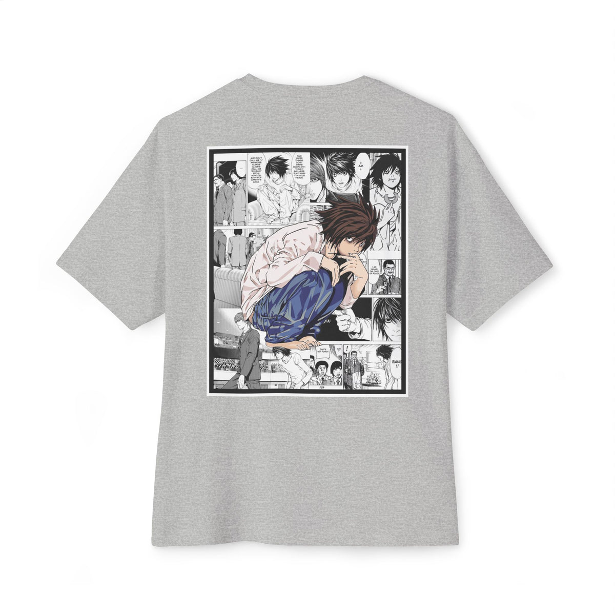 L. (DEATH NOTE) Camiseta de gran tamaño