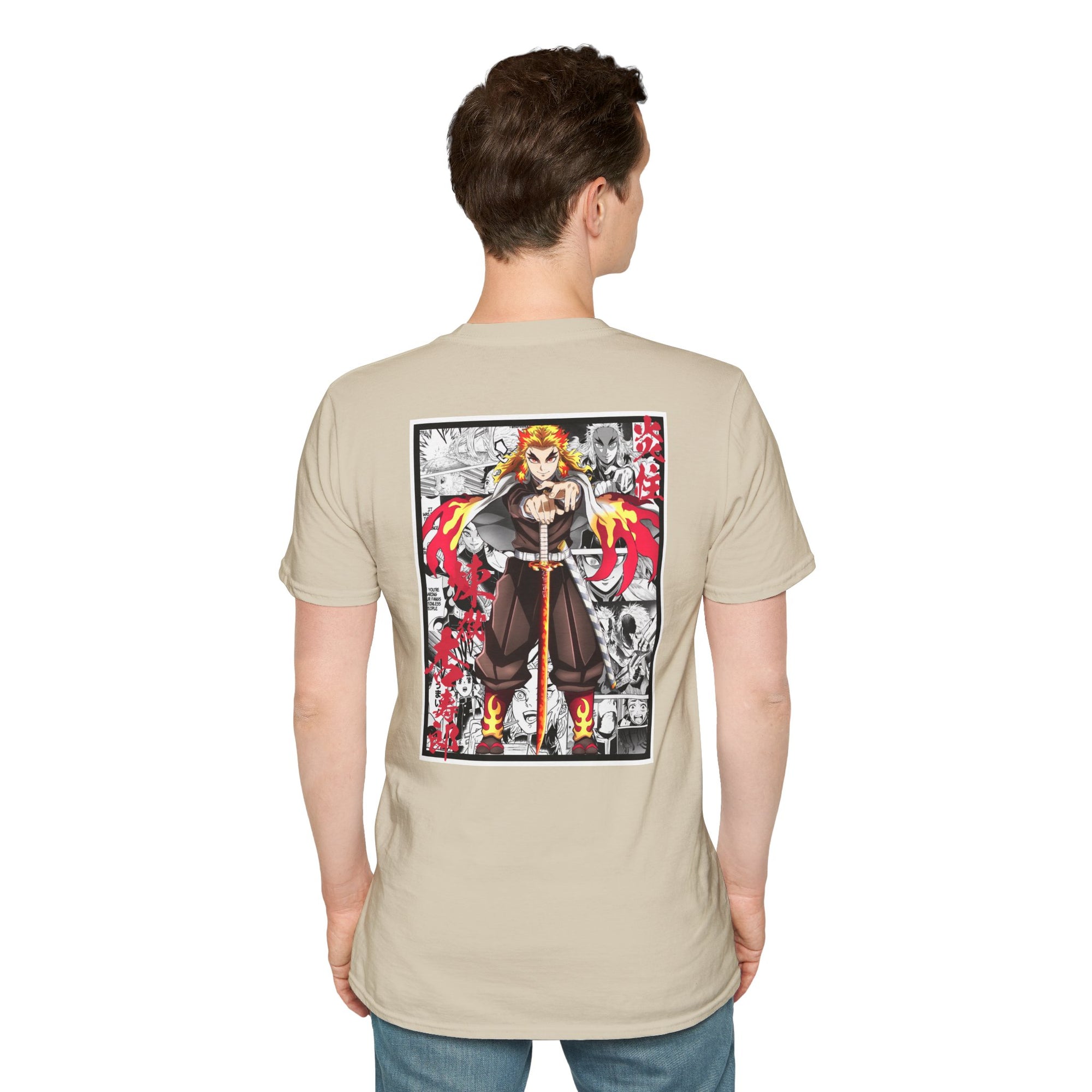 Camiseta informal Kyojuro Rengoku (DEMON SLAYER)