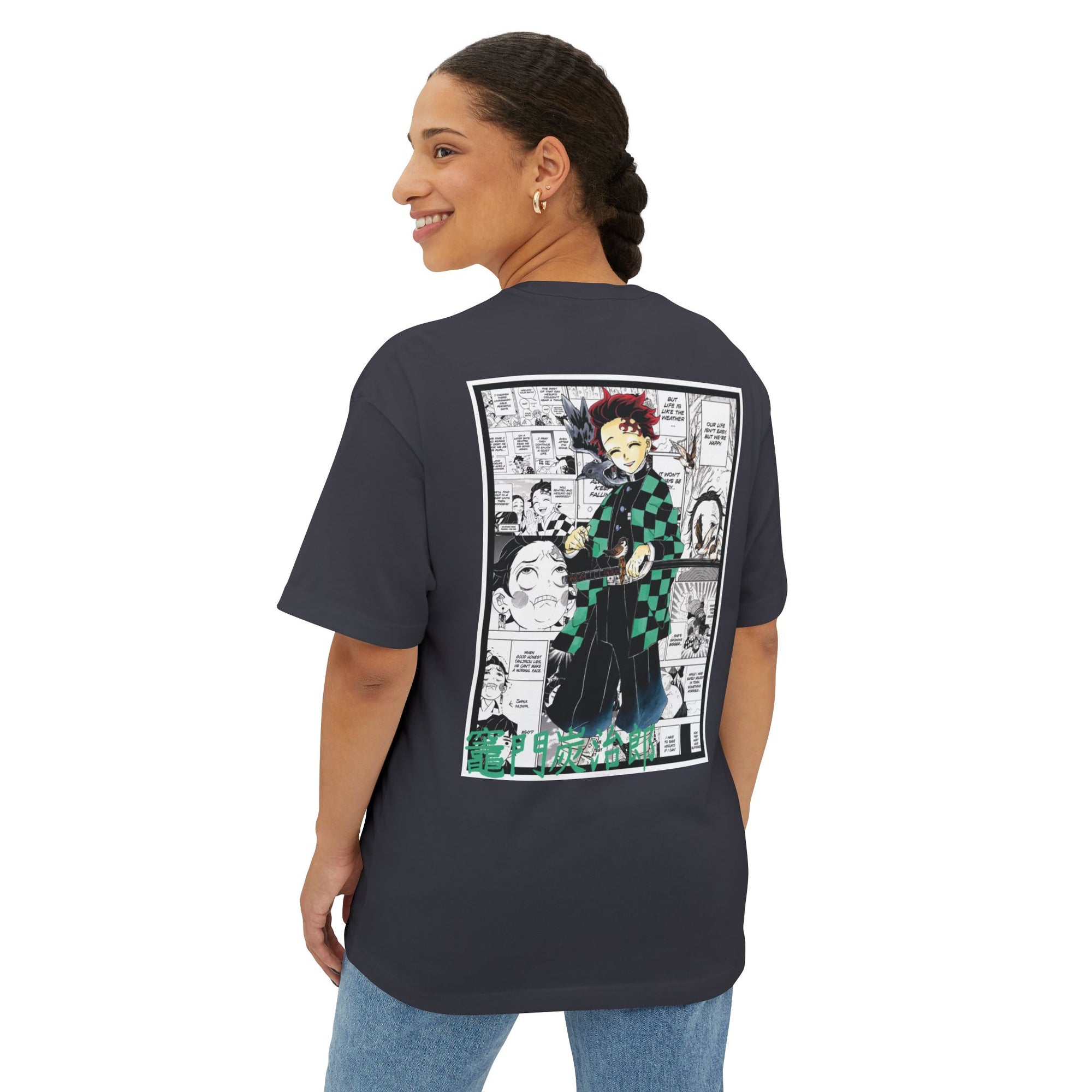 Camiseta extragrande de Tanjiro Kamado (DEMON SLAYER)