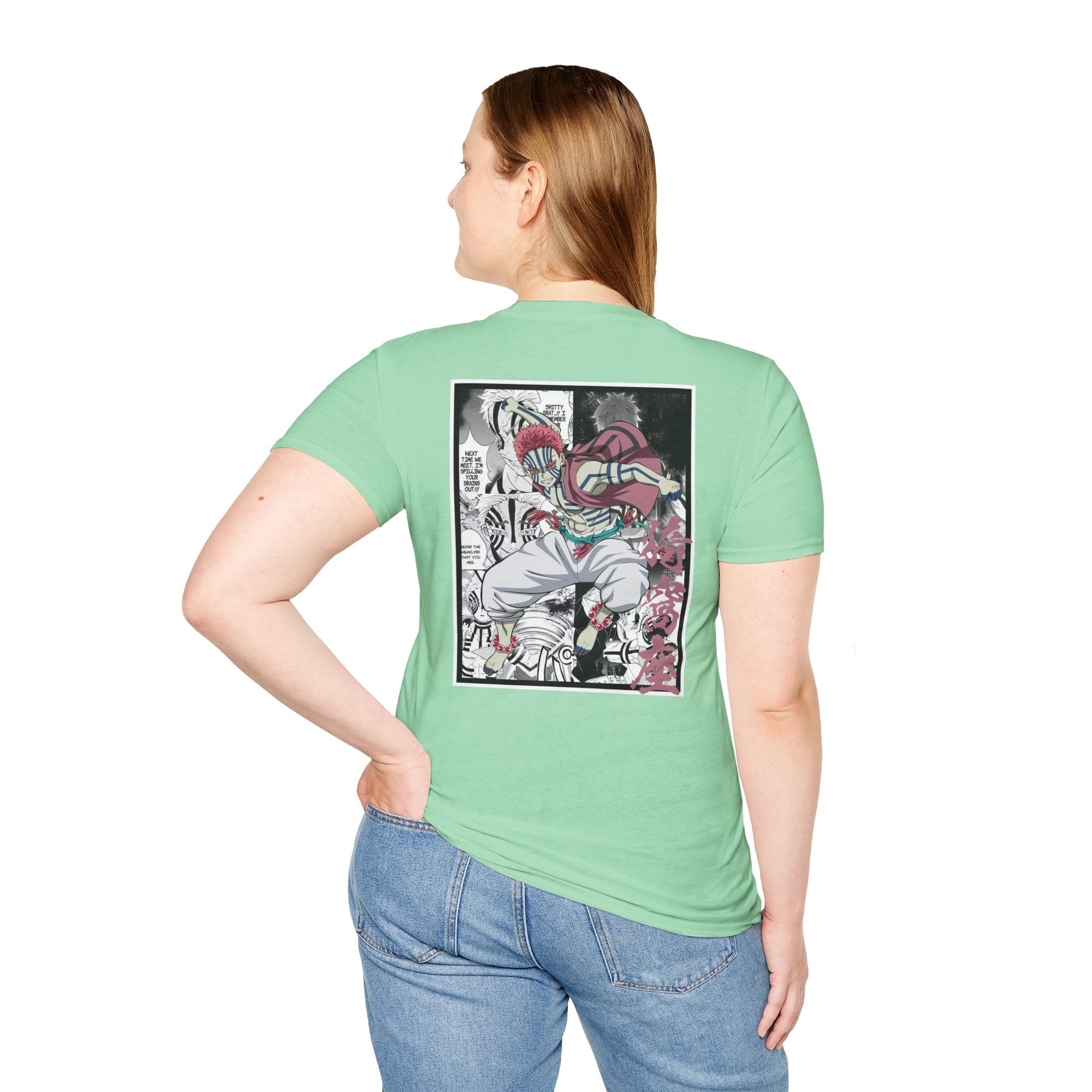 Camiseta informal de Akaza (DEMON SLAYER)