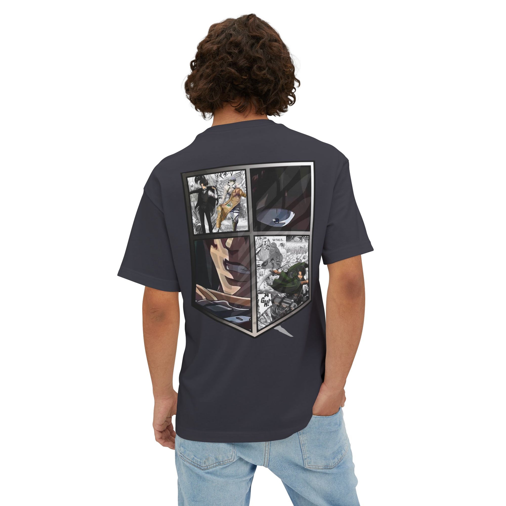 Camiseta extragrande de Levi Ackerman (ATAQUE A LOS TITANES)
