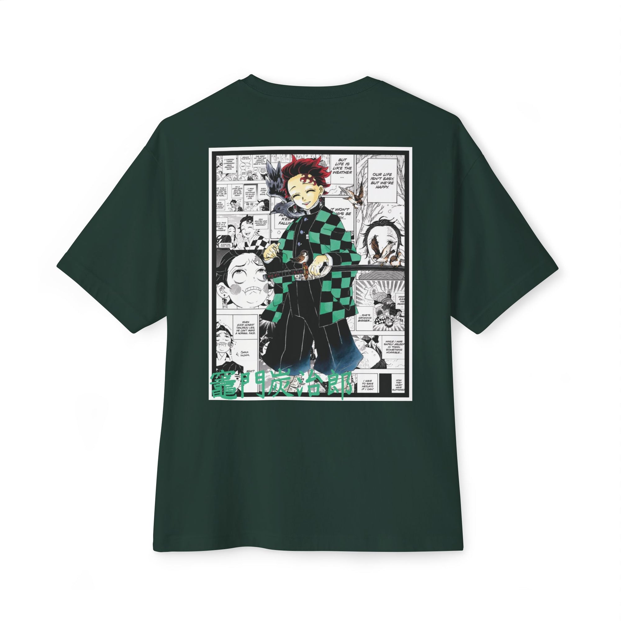 Camiseta extragrande de Tanjiro Kamado (DEMON SLAYER)