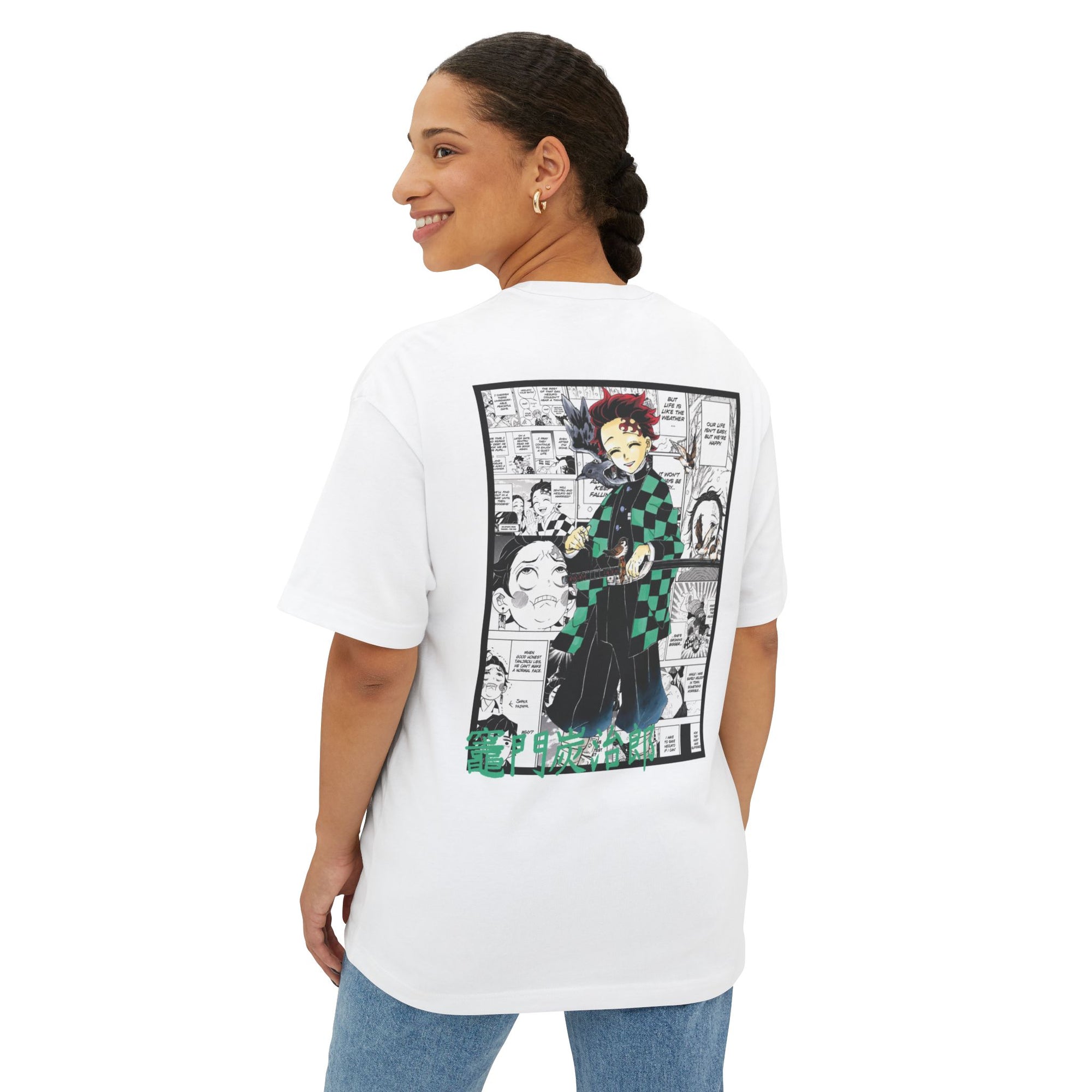 Camiseta extragrande de Tanjiro Kamado (DEMON SLAYER)