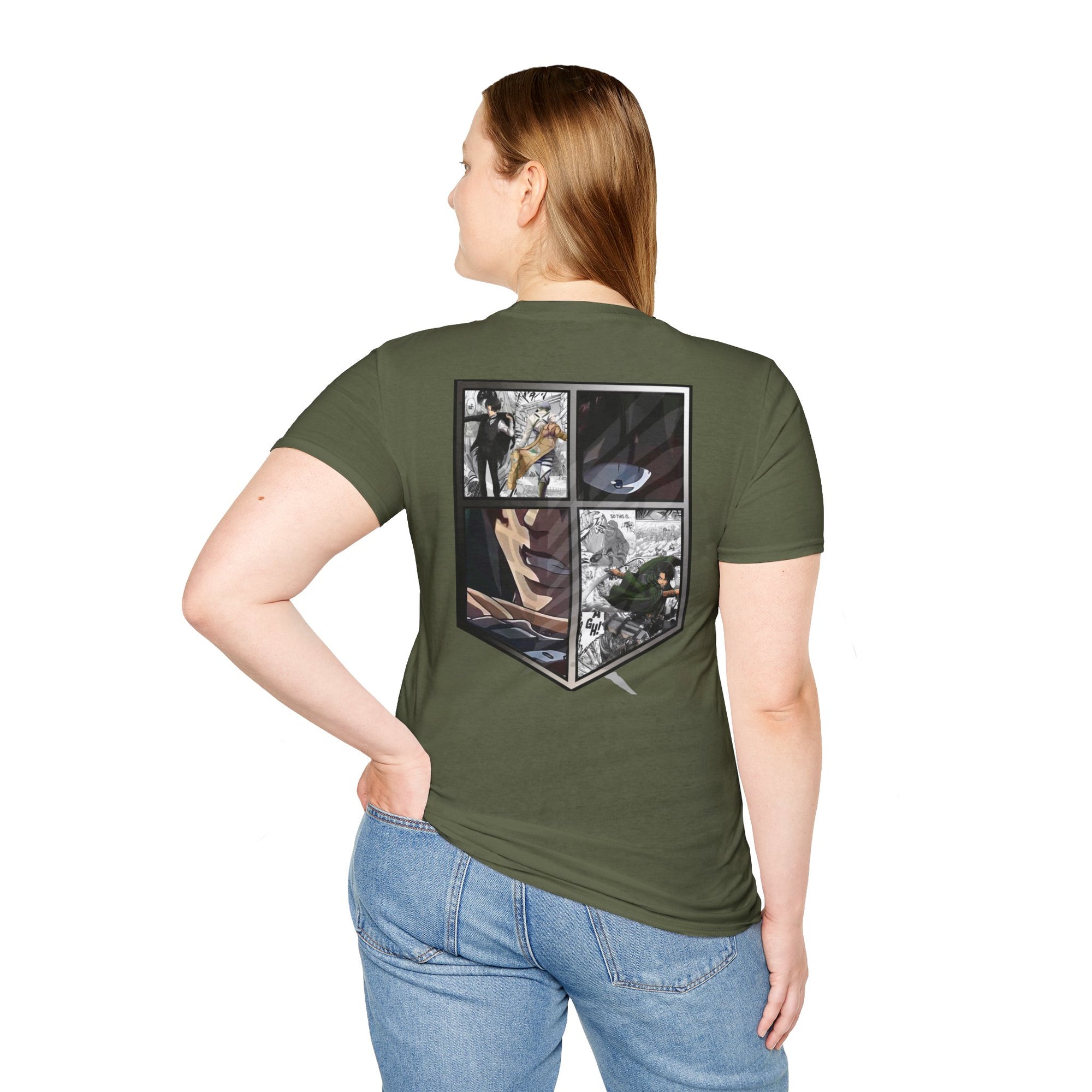 Camiseta informal de Levi Ackerman (ATAQUE A LOS TITANES)