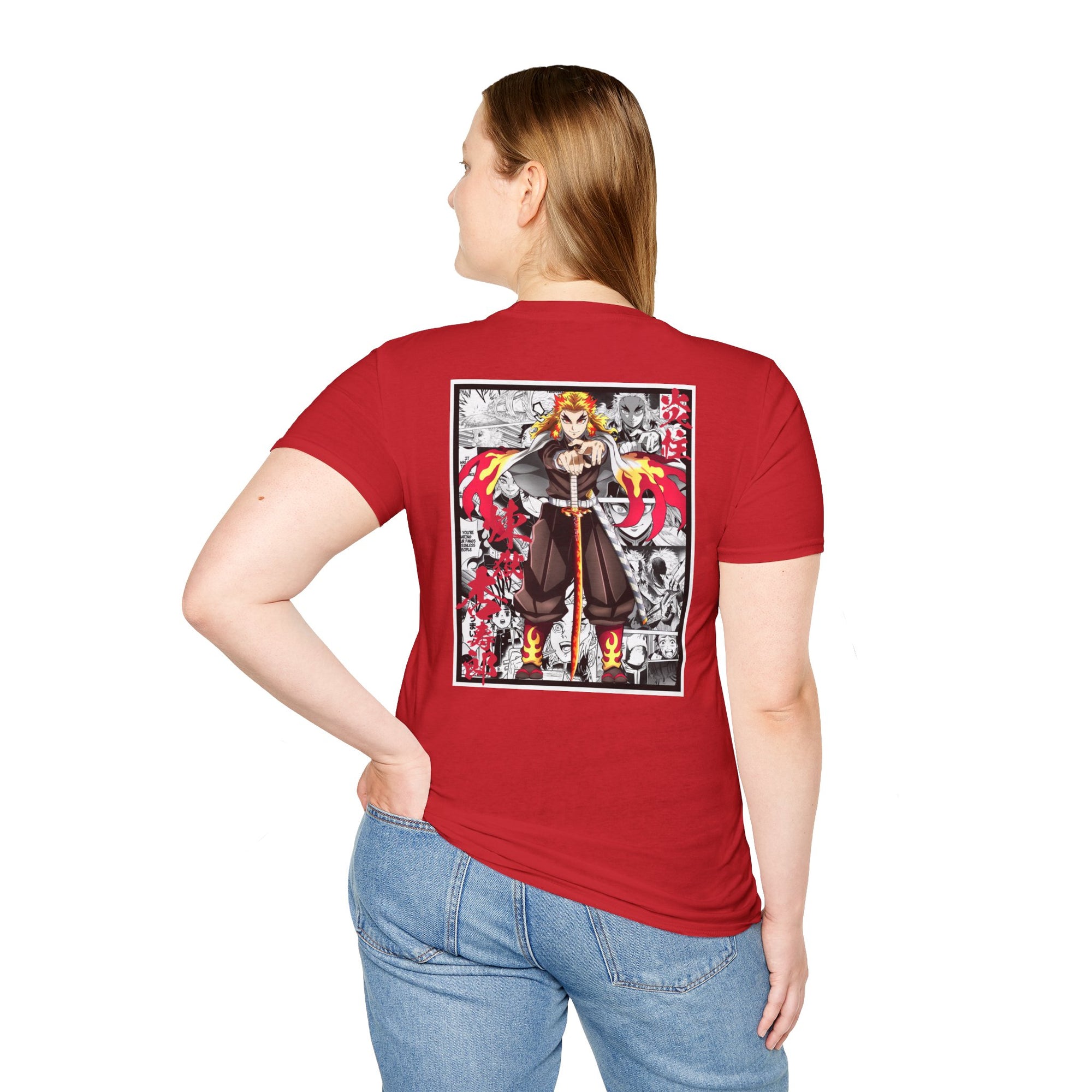 Camiseta informal Kyojuro Rengoku (DEMON SLAYER)
