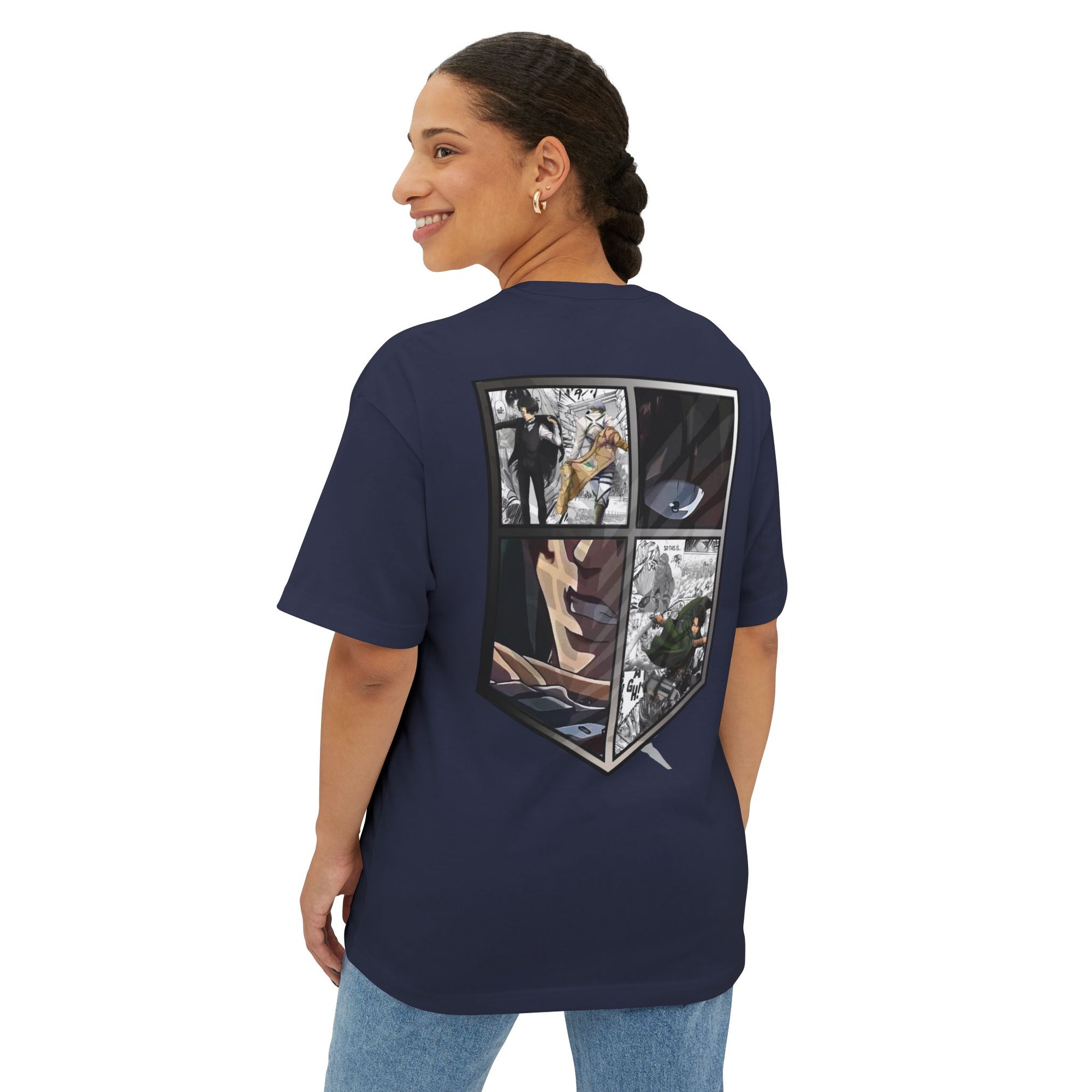 Camiseta extragrande de Levi Ackerman (ATAQUE A LOS TITANES)