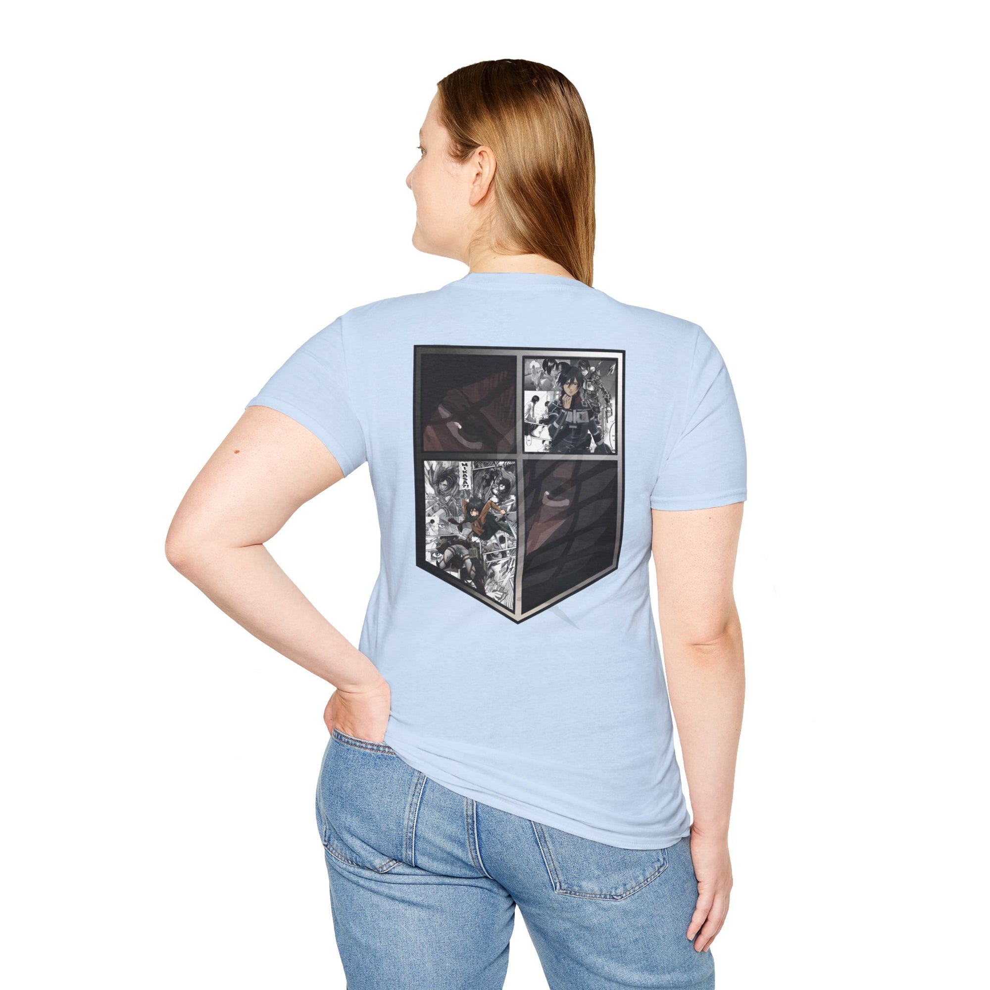 Camiseta informal de Mikasa Ackerman (ATAQUE A LOS TITANES)