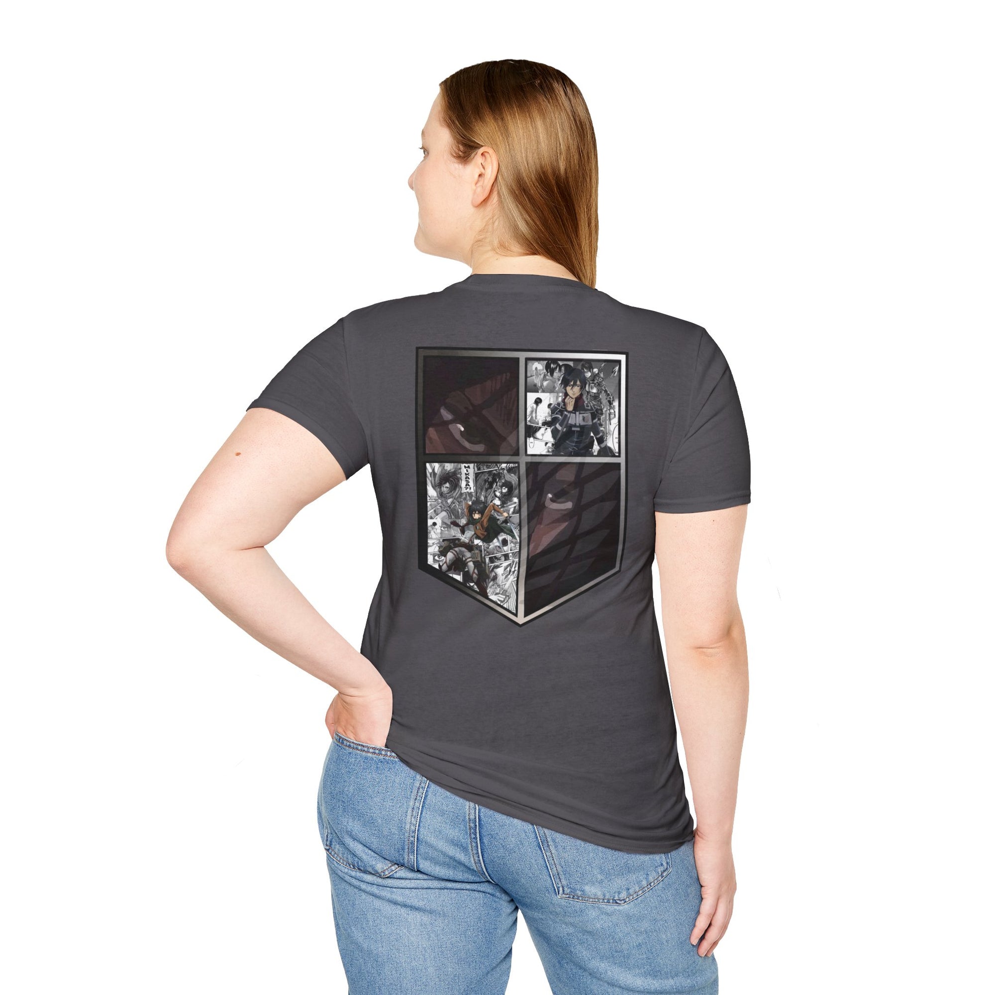 Camiseta informal de Mikasa Ackerman (ATAQUE A LOS TITANES)
