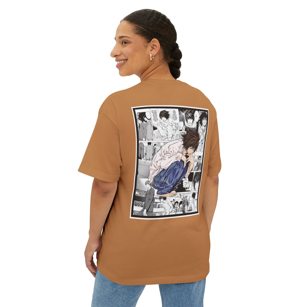 L. (DEATH NOTE) Camiseta de gran tamaño