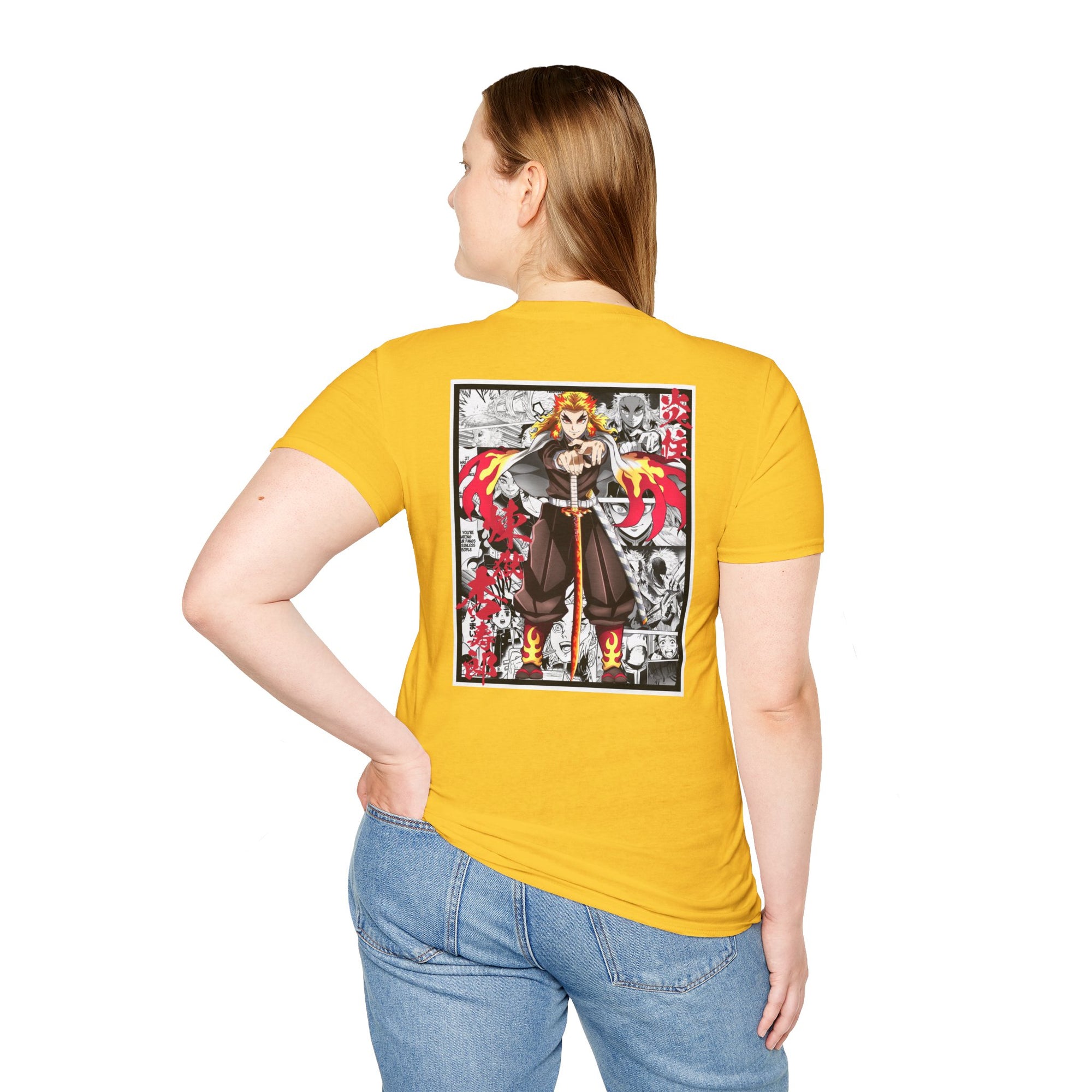 Camiseta informal Kyojuro Rengoku (DEMON SLAYER)