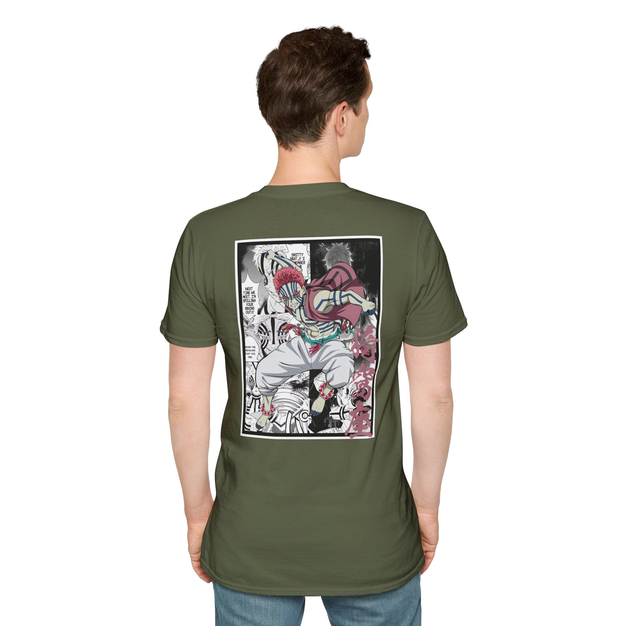 Camiseta informal de Akaza (DEMON SLAYER)