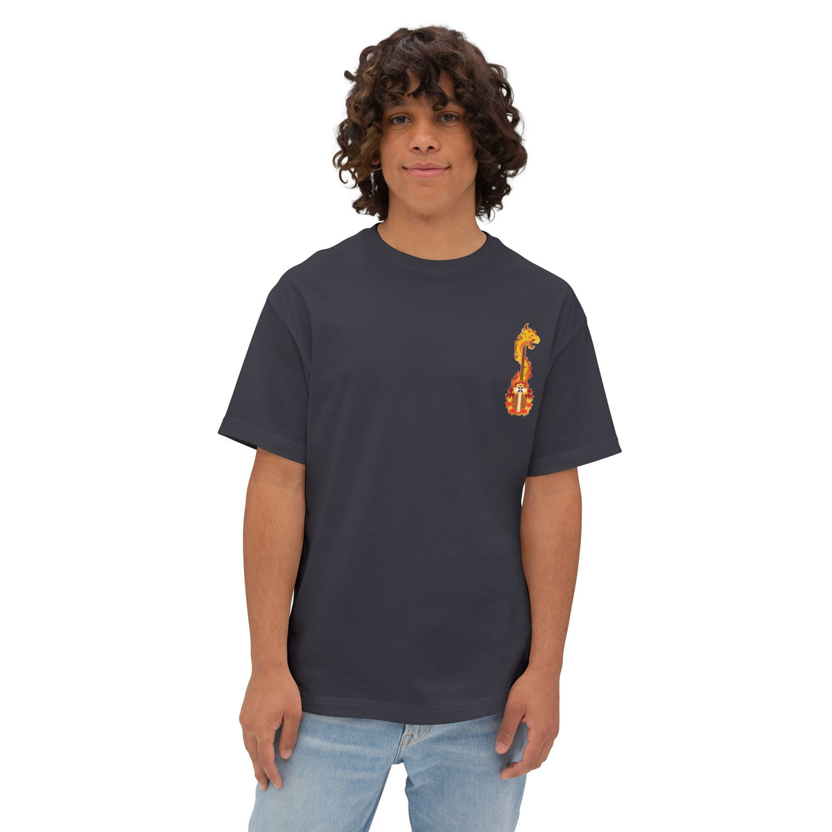 Camiseta extragrande de Kyojuro Rengoku (DEMON SLAYER)