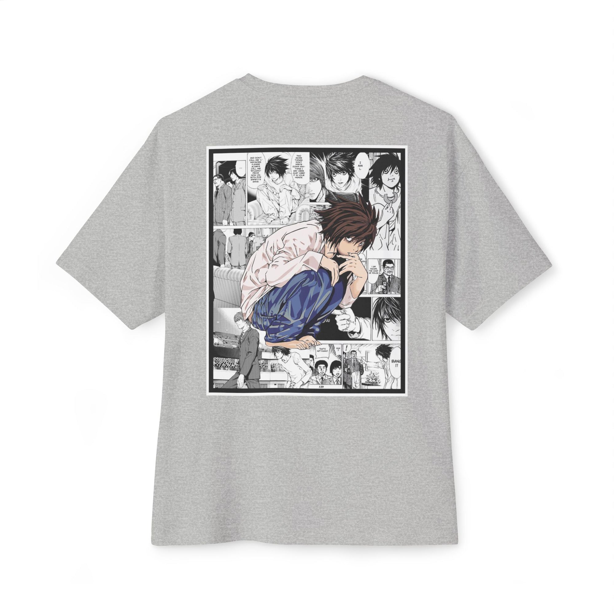 L. (DEATH NOTE) Camiseta de gran tamaño