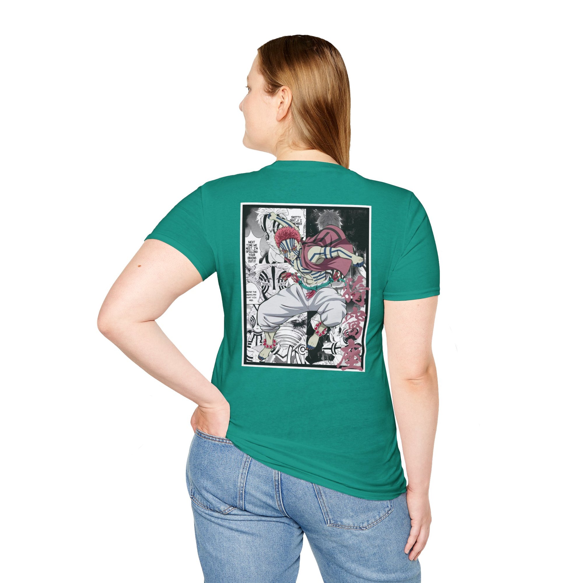 Camiseta informal de Akaza (DEMON SLAYER)
