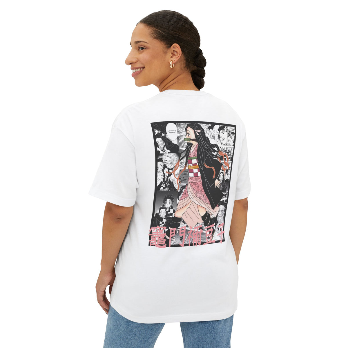 Camiseta extragrande de Nezuko Kamado (DEMON SLAYER)