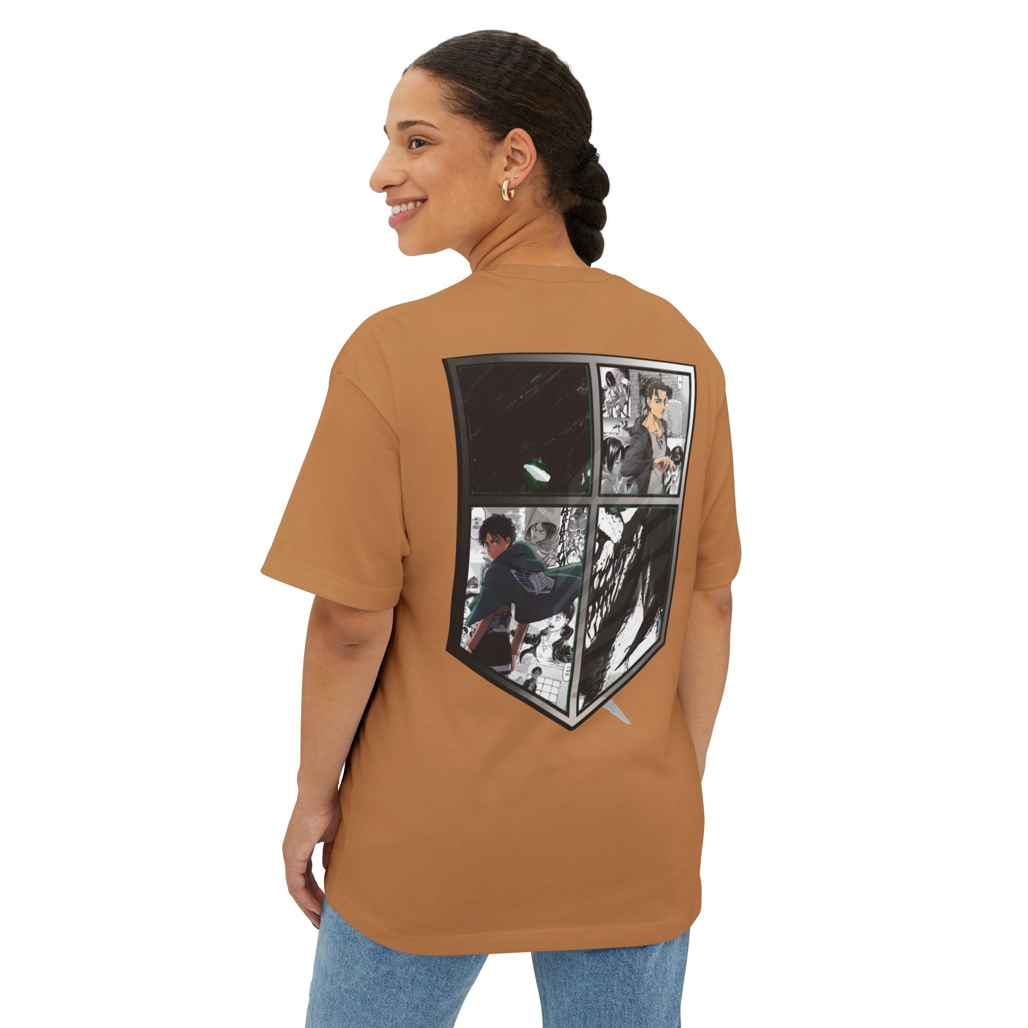 Camiseta extragrande de Eren Yeager (ATTACKONTITAN)