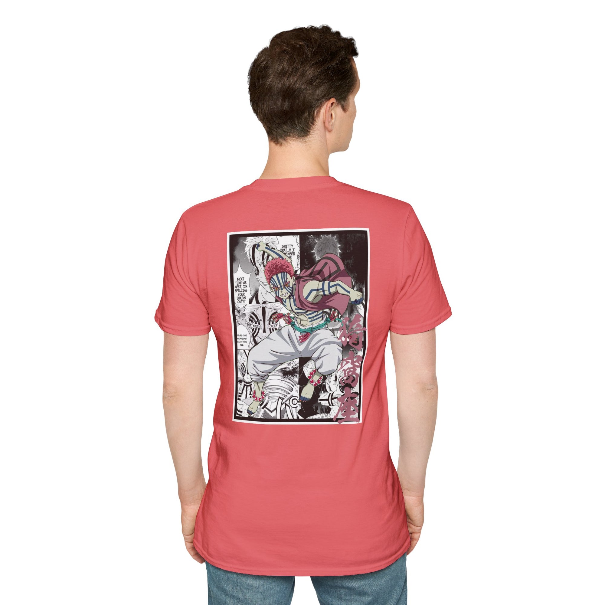 Camiseta informal de Akaza (DEMON SLAYER)