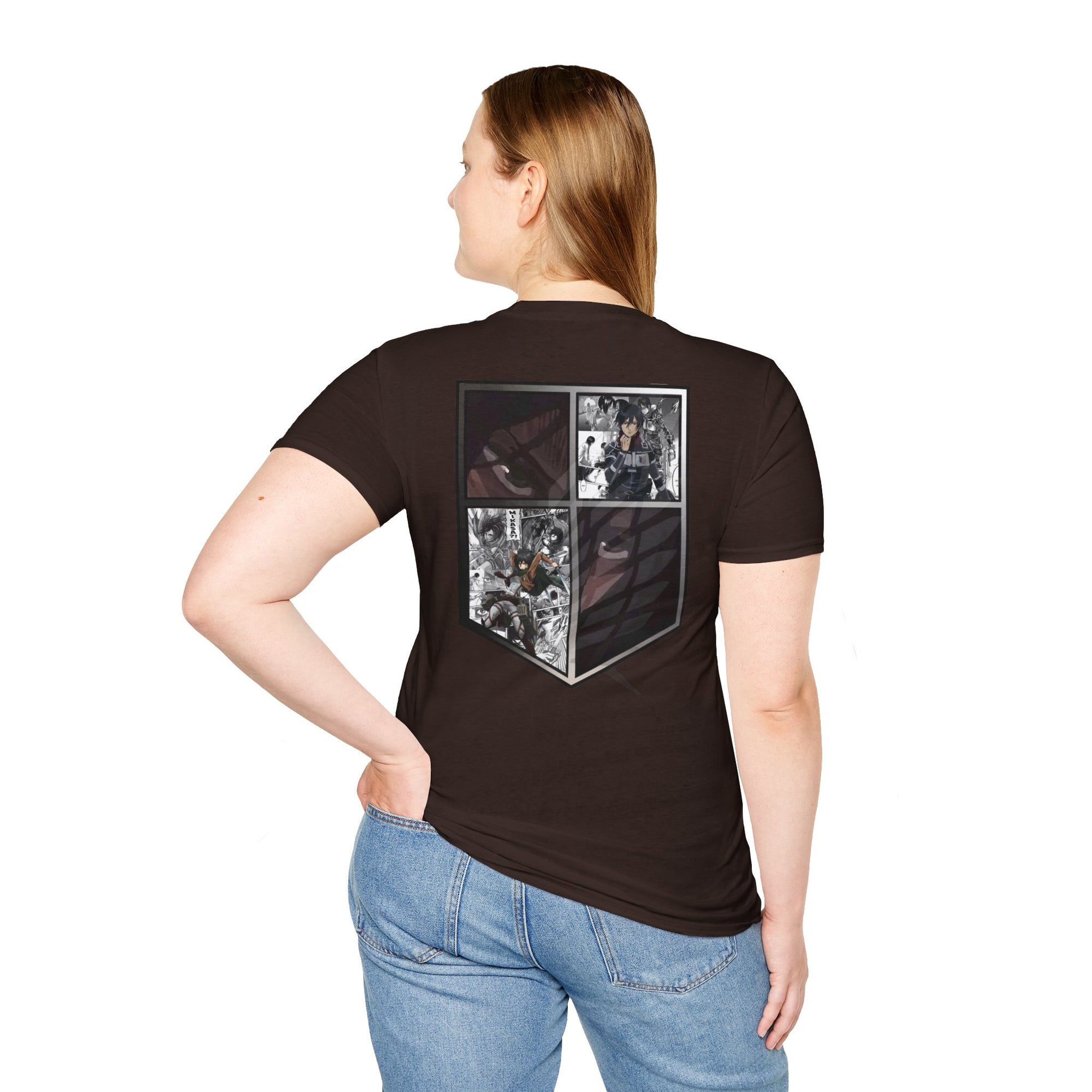 Camiseta informal de Mikasa Ackerman (ATAQUE A LOS TITANES)