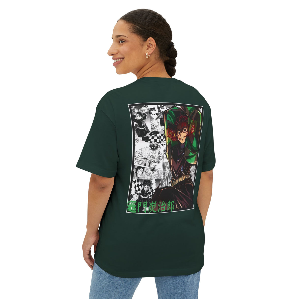 Camiseta extragrande de Tanjiro Kamado (DEMON SLAYER)