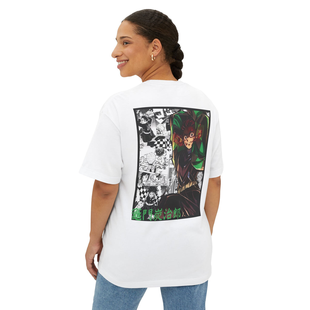 Camiseta extragrande de Tanjiro Kamado (DEMON SLAYER)