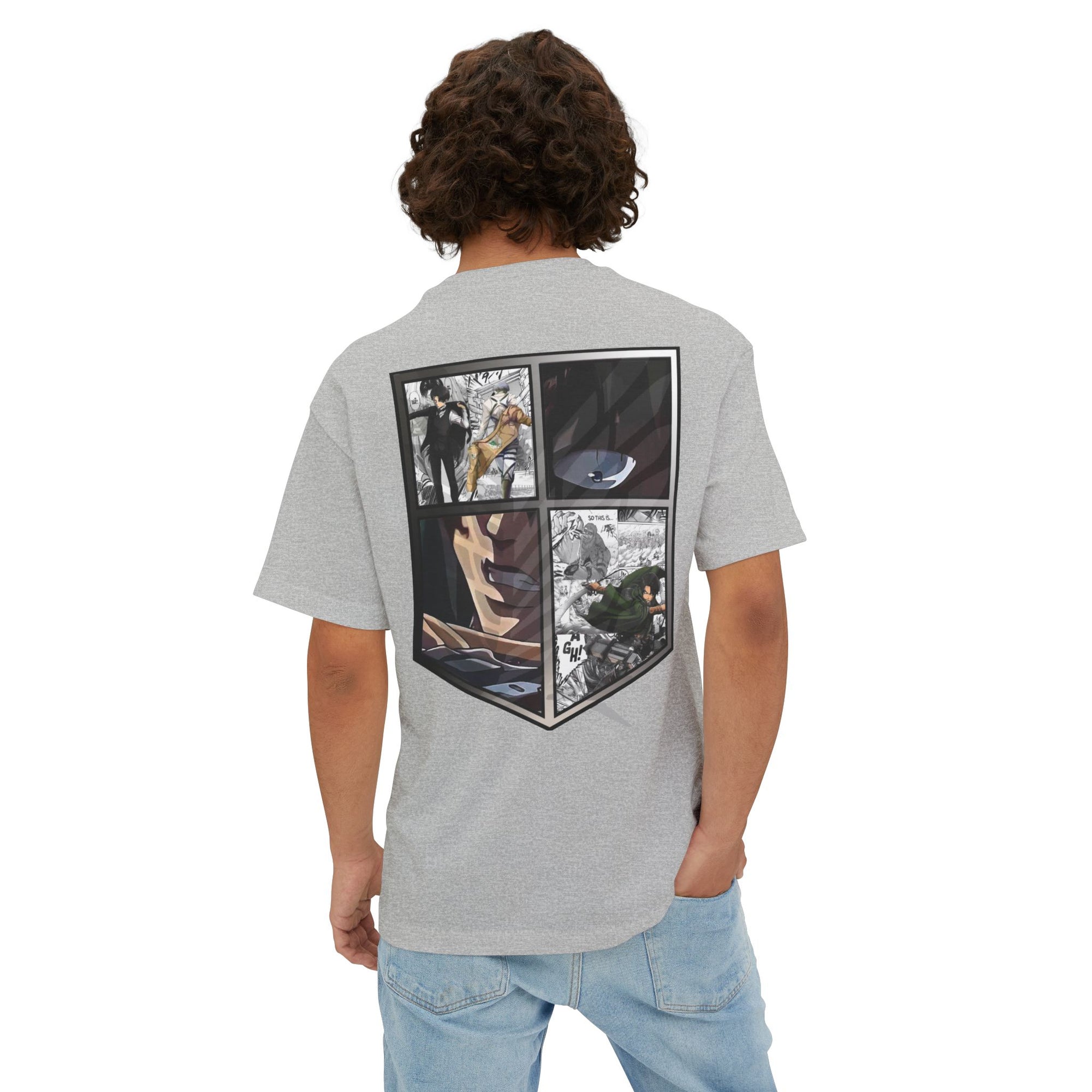 Camiseta extragrande de Levi Ackerman (ATAQUE A LOS TITANES)