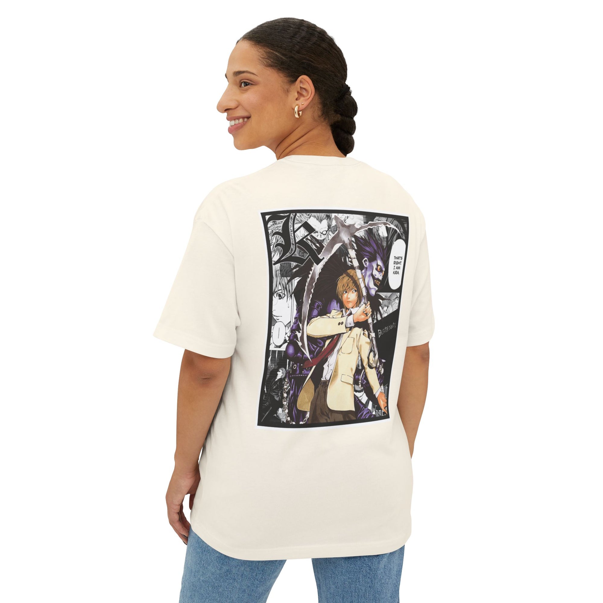 Camiseta extragrande de Light Yagami (DEATH NOTE)