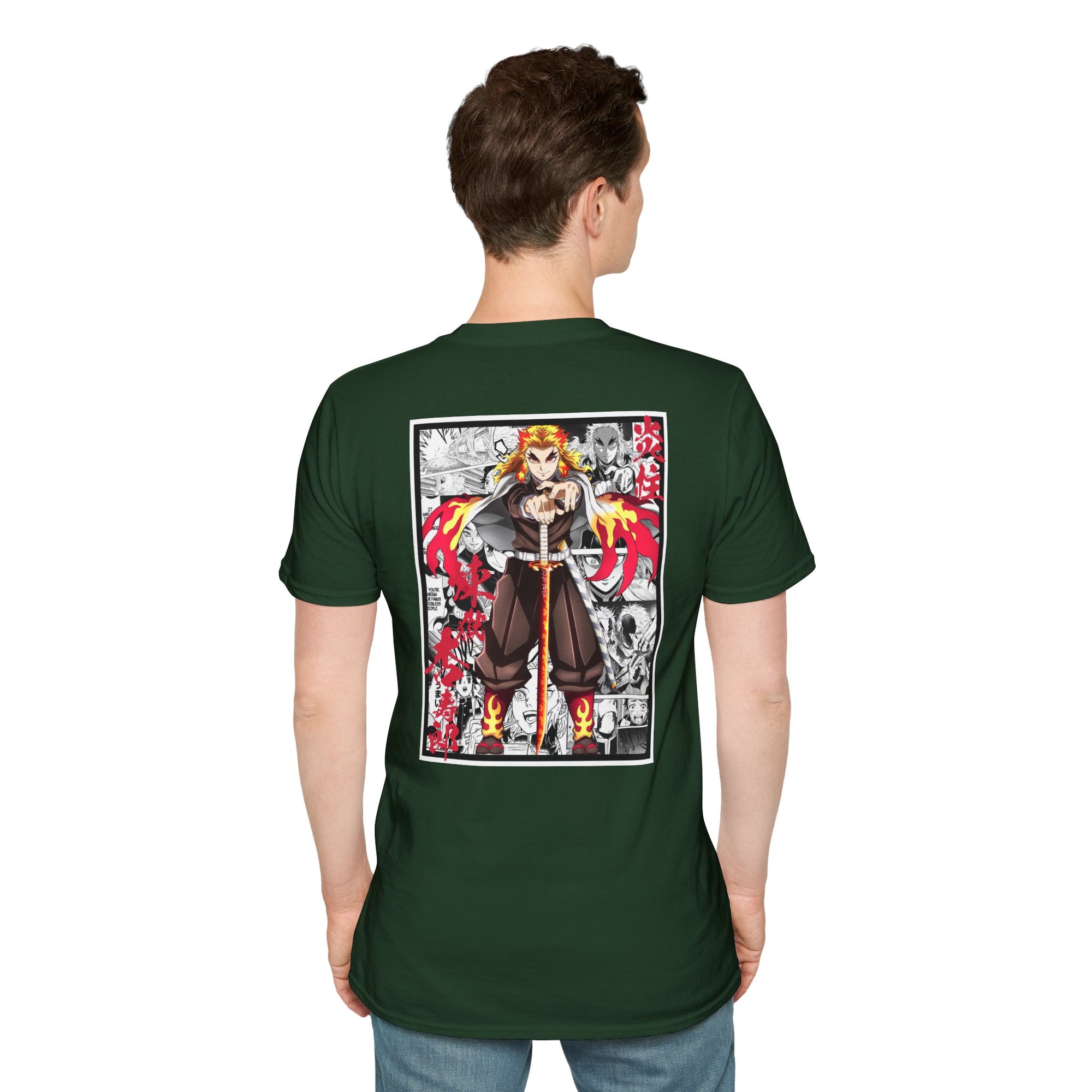 Camiseta informal Kyojuro Rengoku (DEMON SLAYER)