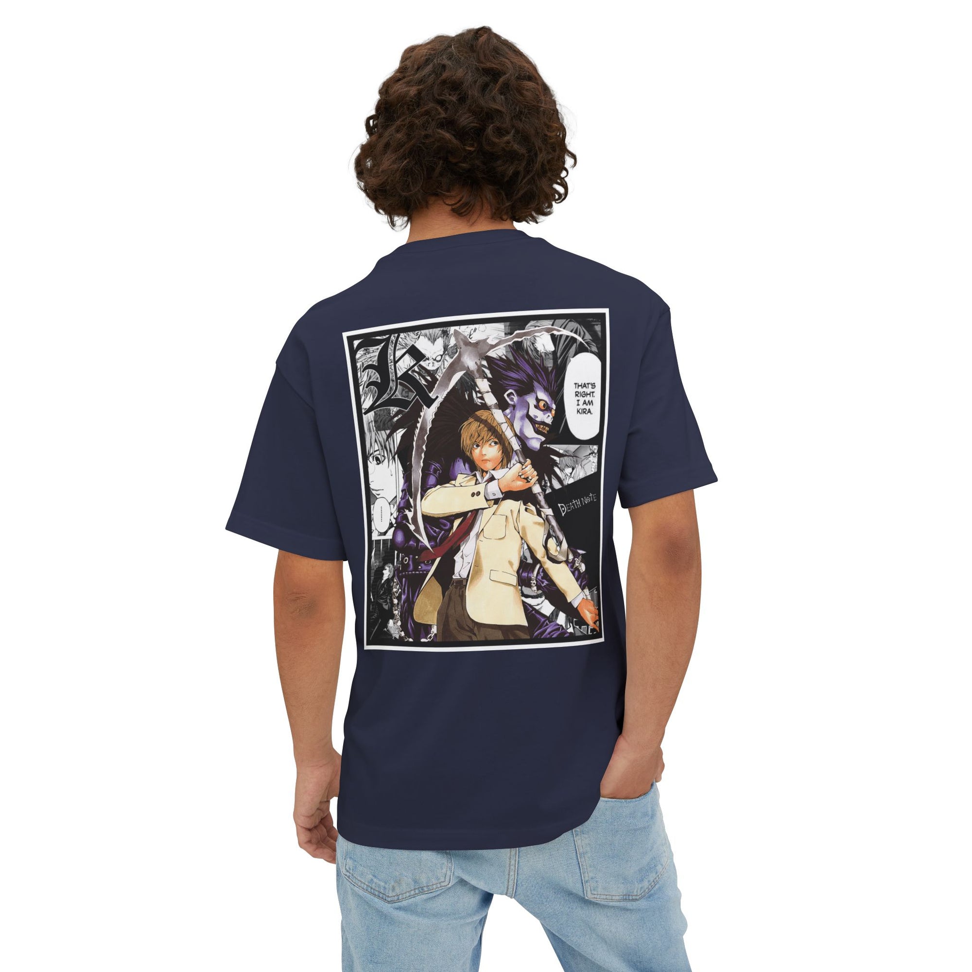 Camiseta extragrande de Light Yagami (DEATH NOTE)