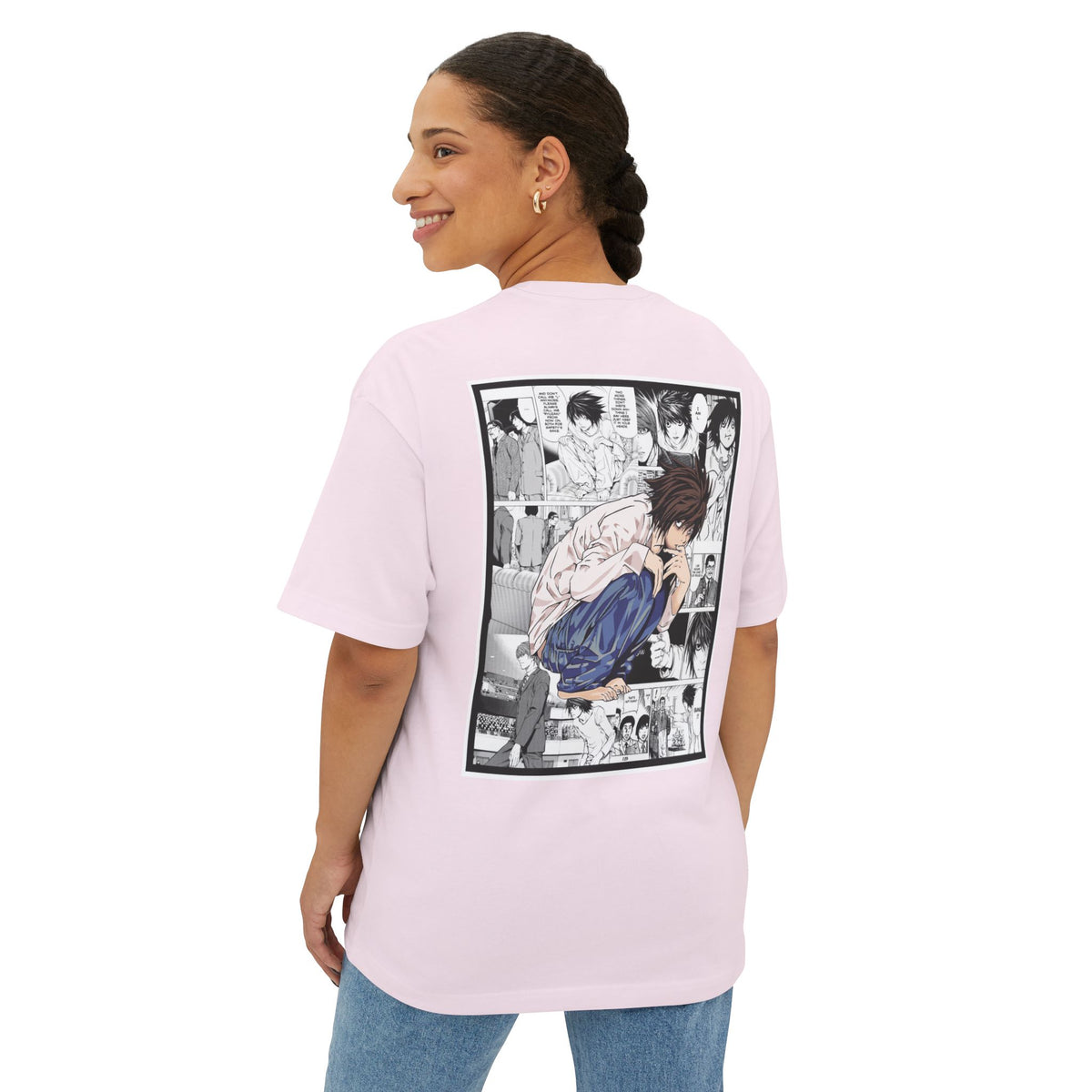 L. (DEATH NOTE) Camiseta de gran tamaño