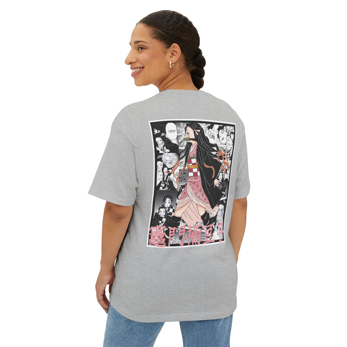 Camiseta extragrande de Nezuko Kamado (DEMON SLAYER)