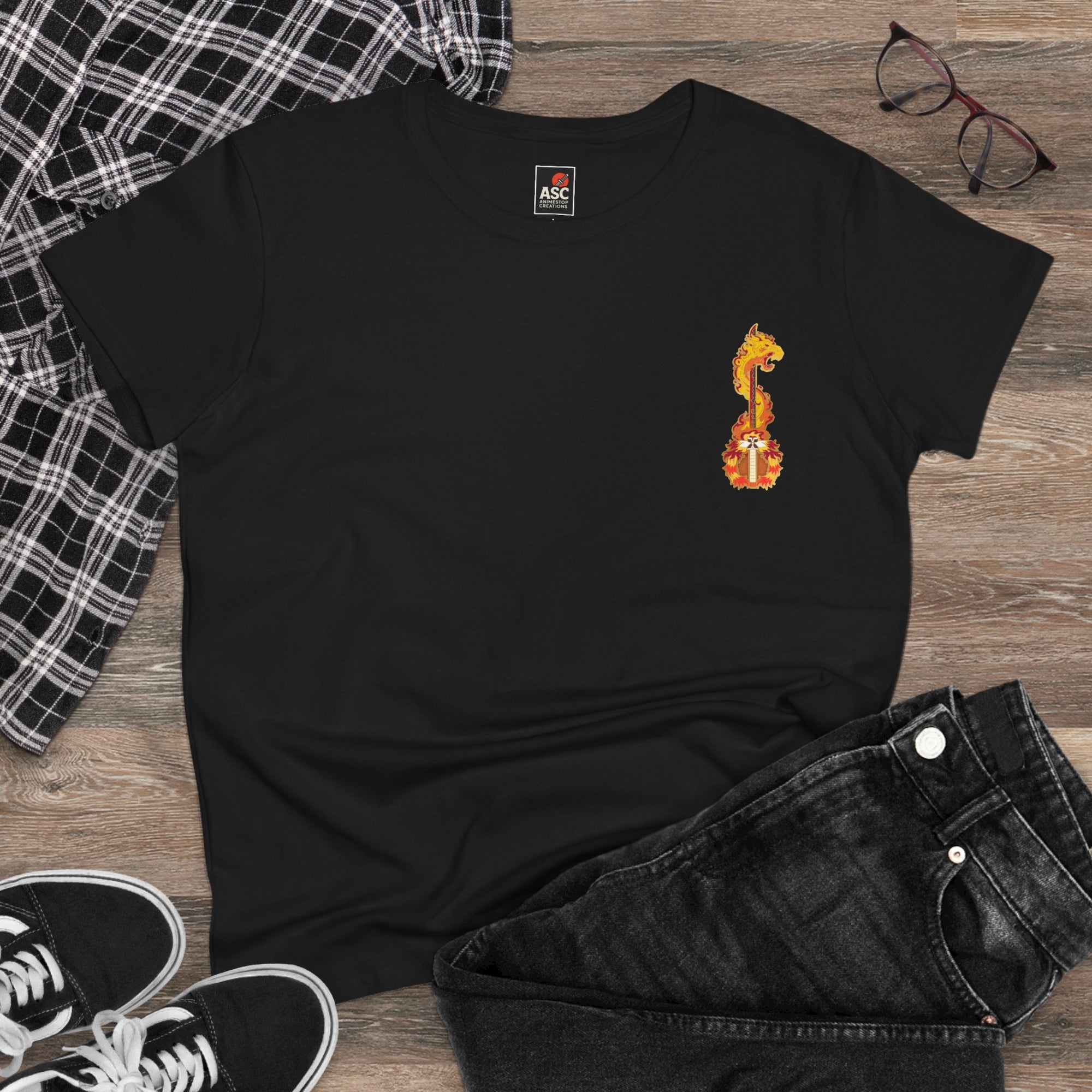 Camiseta de mujer Kyojuro Rengoku (DEMON SLAYER)