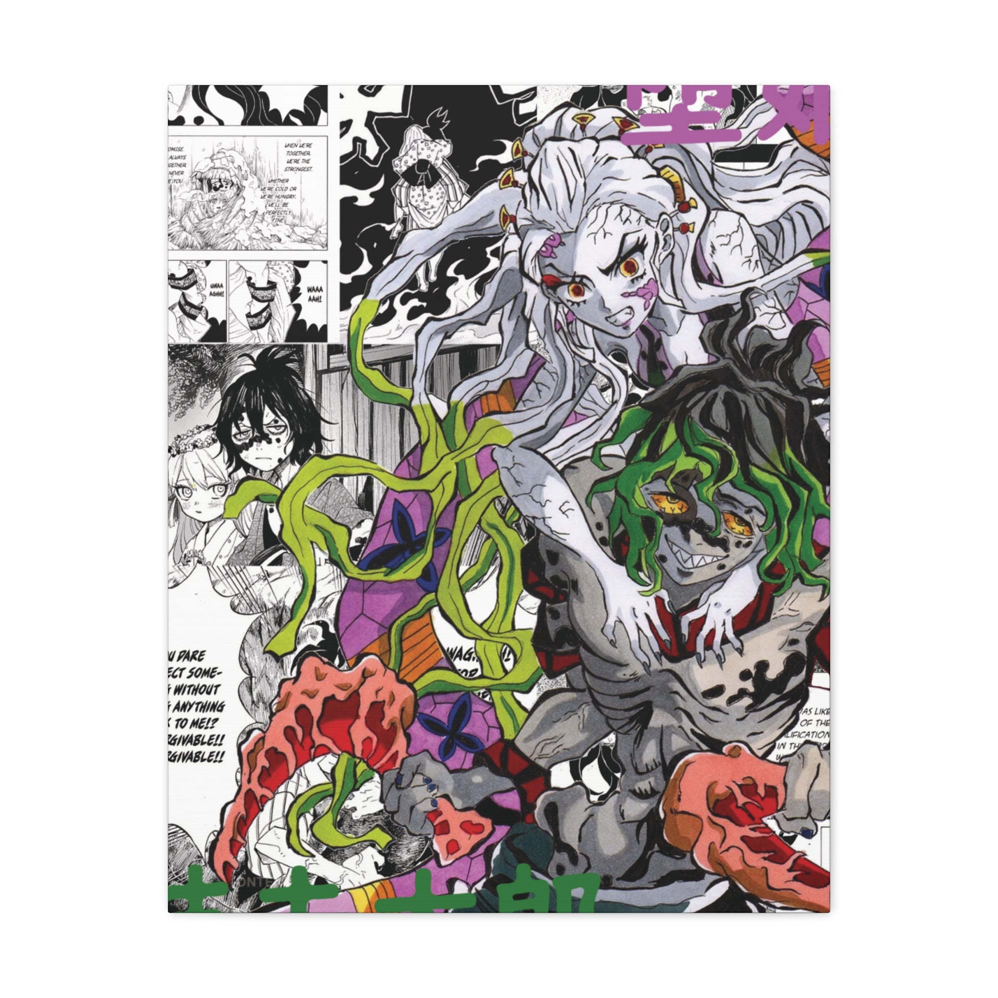 Daki and Gyutaro (Demon Slayer) 24 x 30in Canvas