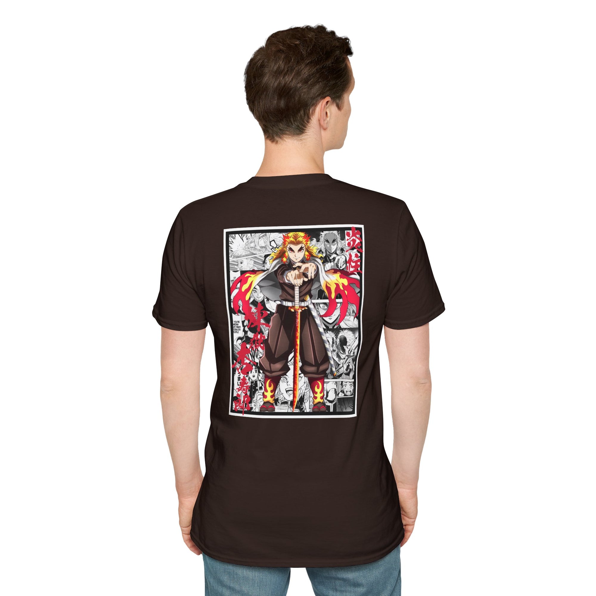 Camiseta informal Kyojuro Rengoku (DEMON SLAYER)