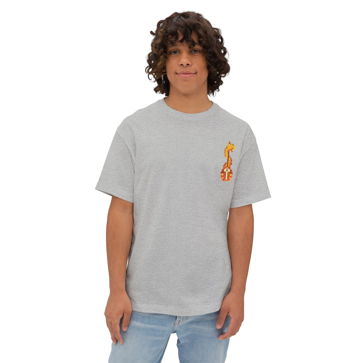 Camiseta extragrande de Kyojuro Rengoku (DEMON SLAYER)