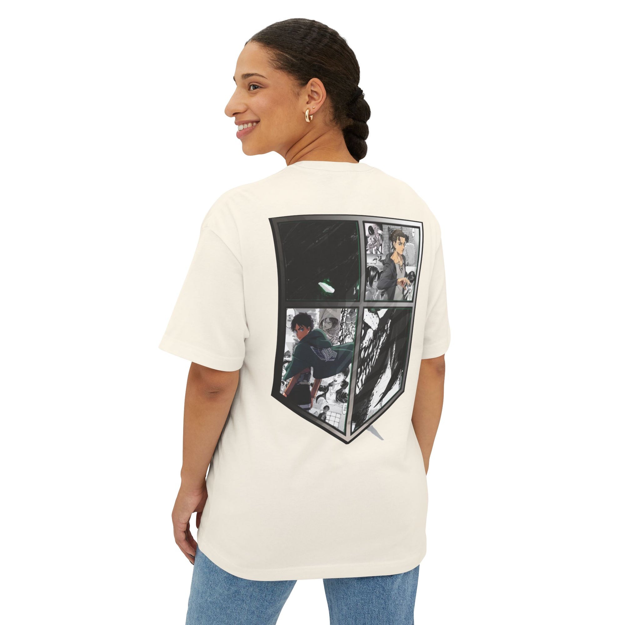 Camiseta extragrande de Eren Yeager (ATTACKONTITAN)
