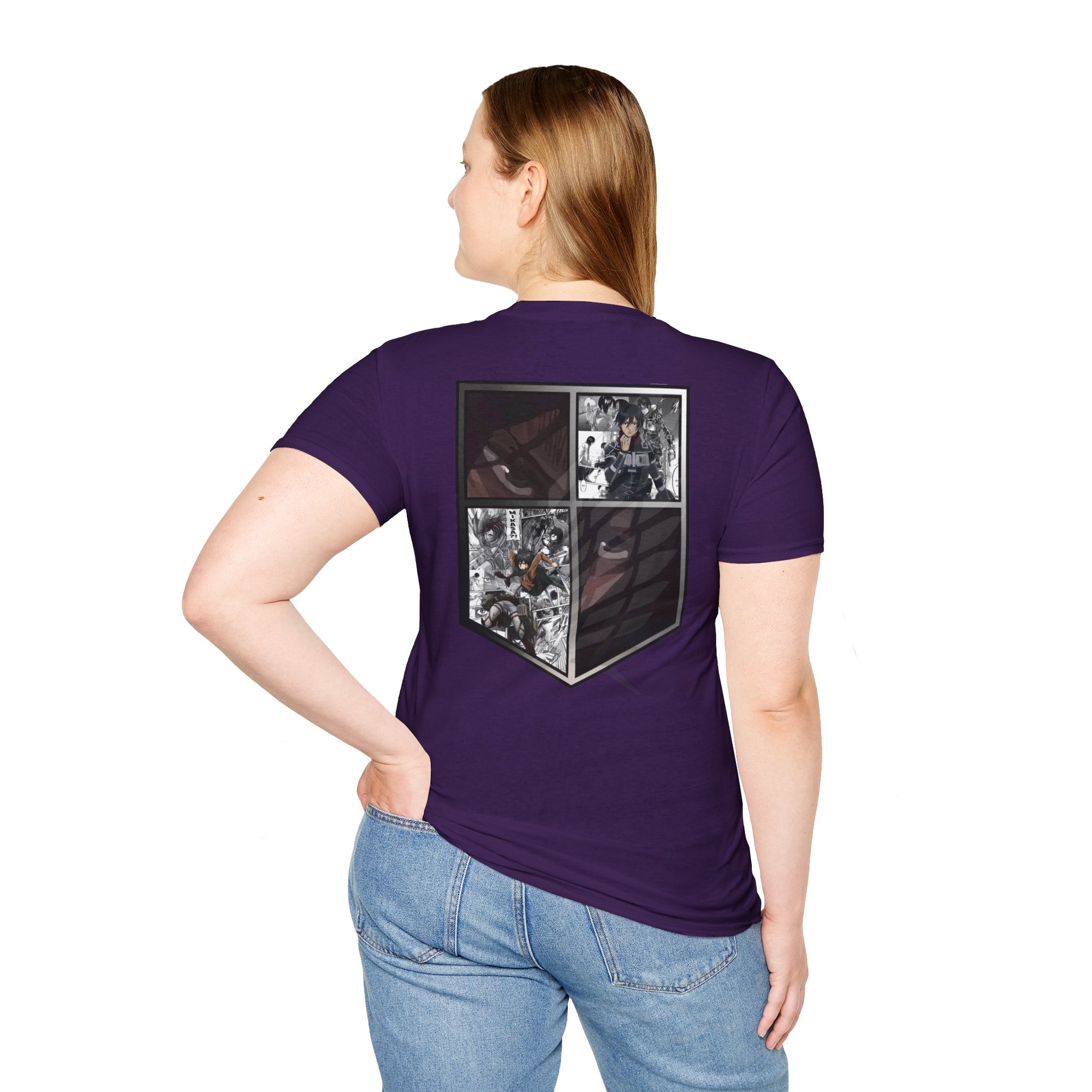Camiseta informal de Mikasa Ackerman (ATAQUE A LOS TITANES)