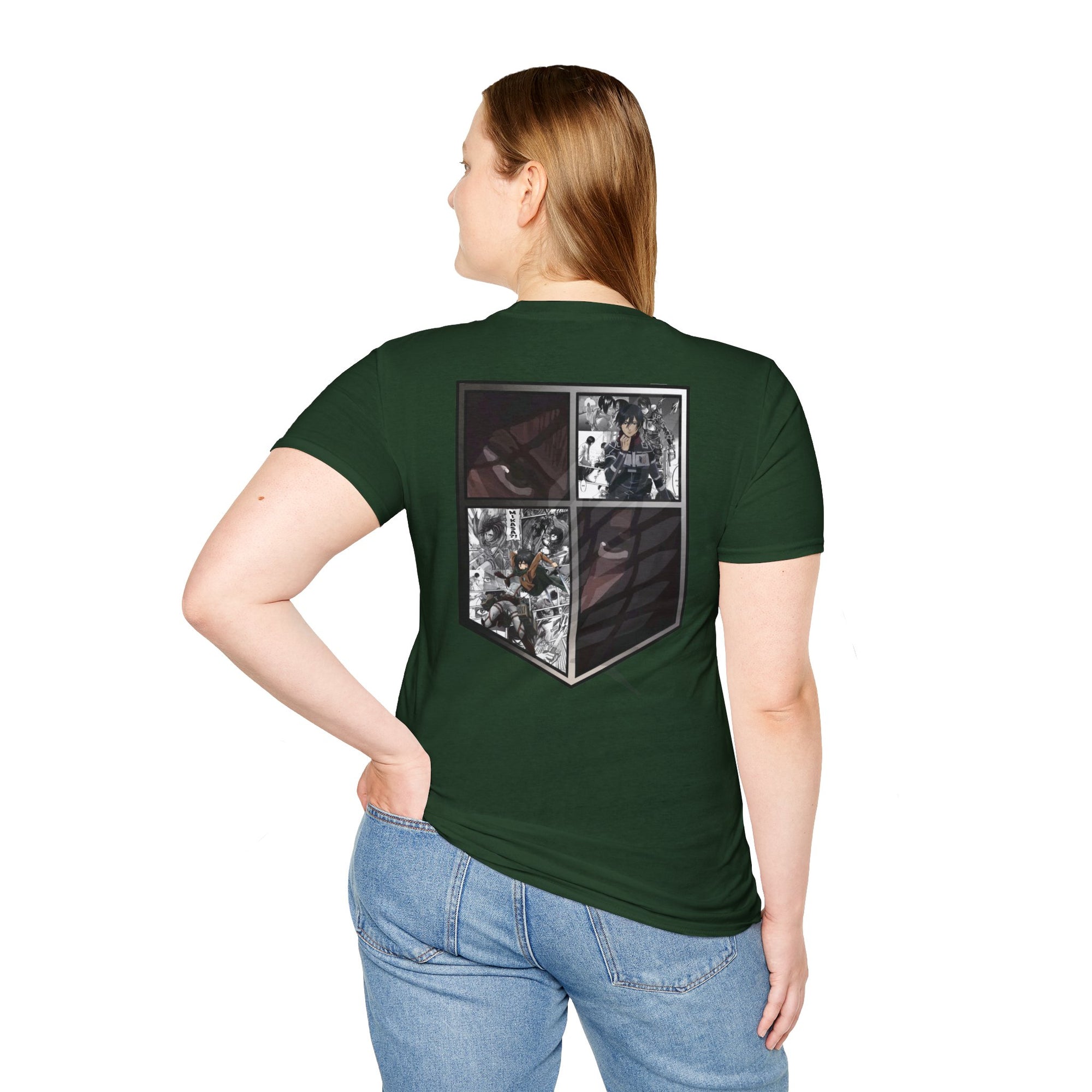 Camiseta informal de Mikasa Ackerman (ATAQUE A LOS TITANES)