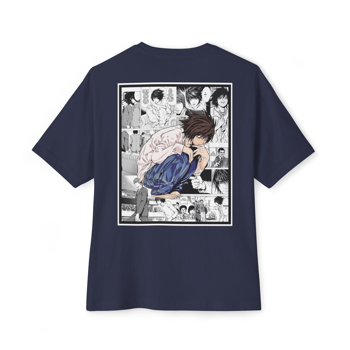 L. (DEATH NOTE) Camiseta de gran tamaño