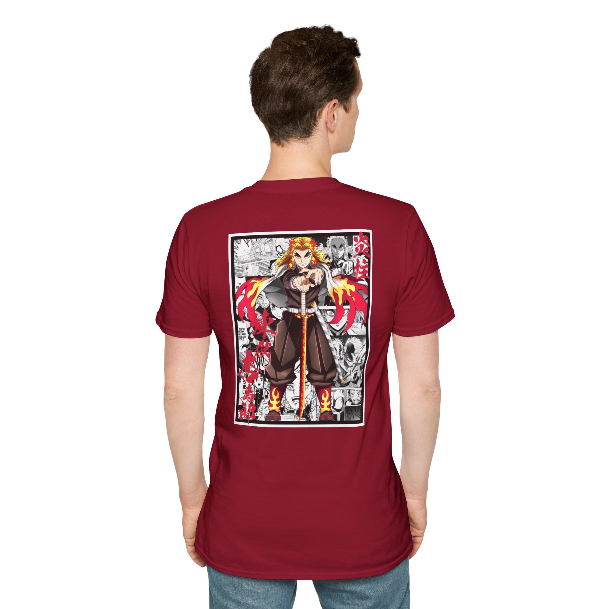 Camiseta informal Kyojuro Rengoku (DEMON SLAYER)