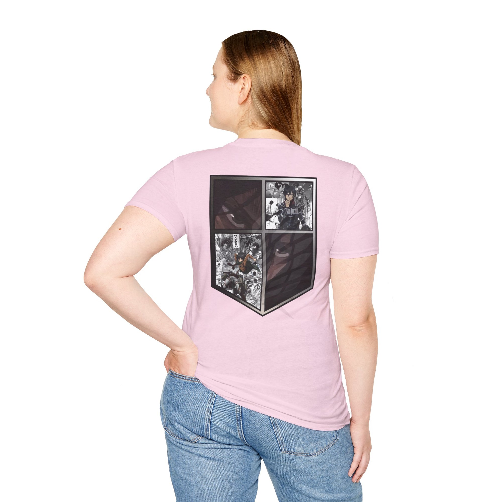 Camiseta informal de Mikasa Ackerman (ATAQUE A LOS TITANES)