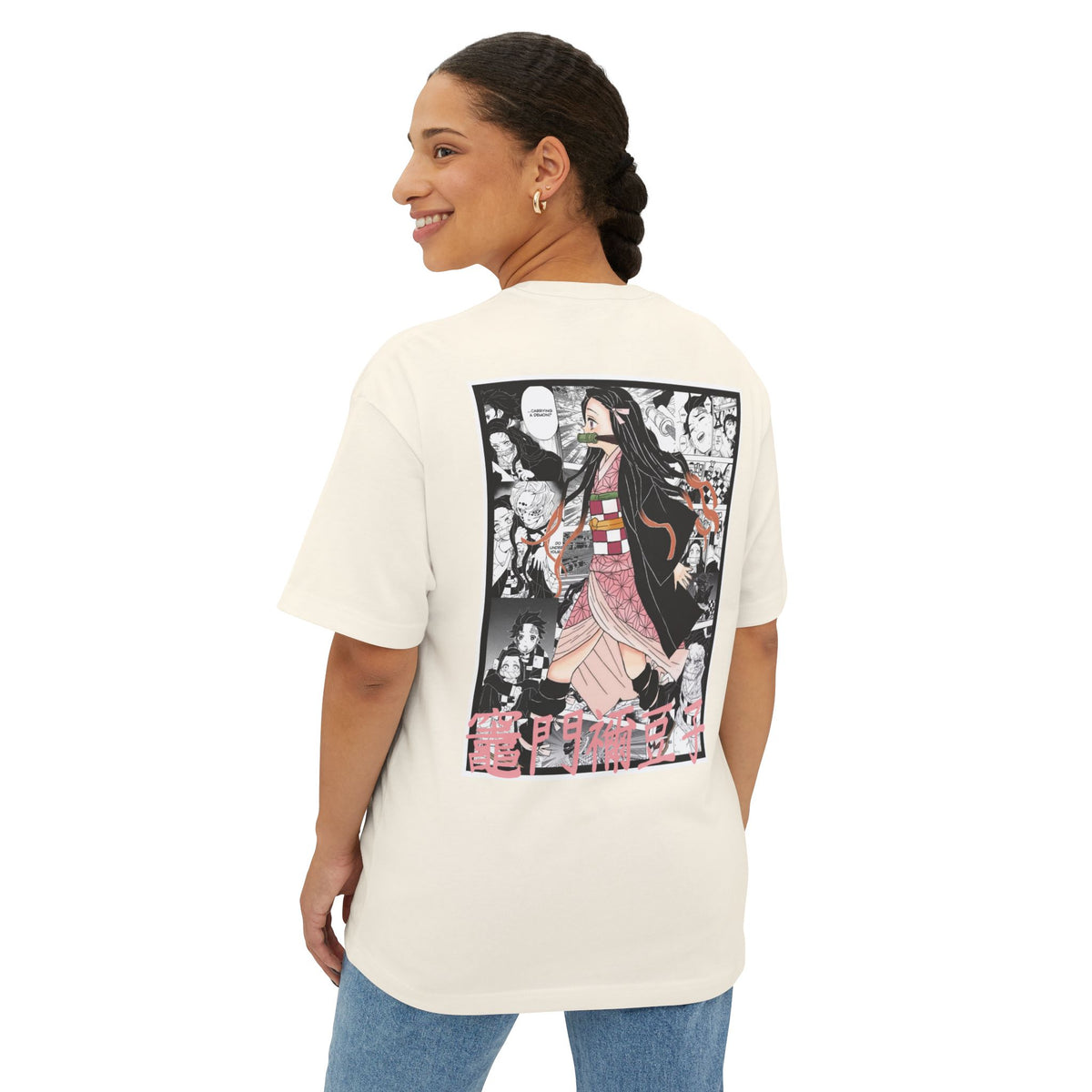 Camiseta extragrande de Nezuko Kamado (DEMON SLAYER)