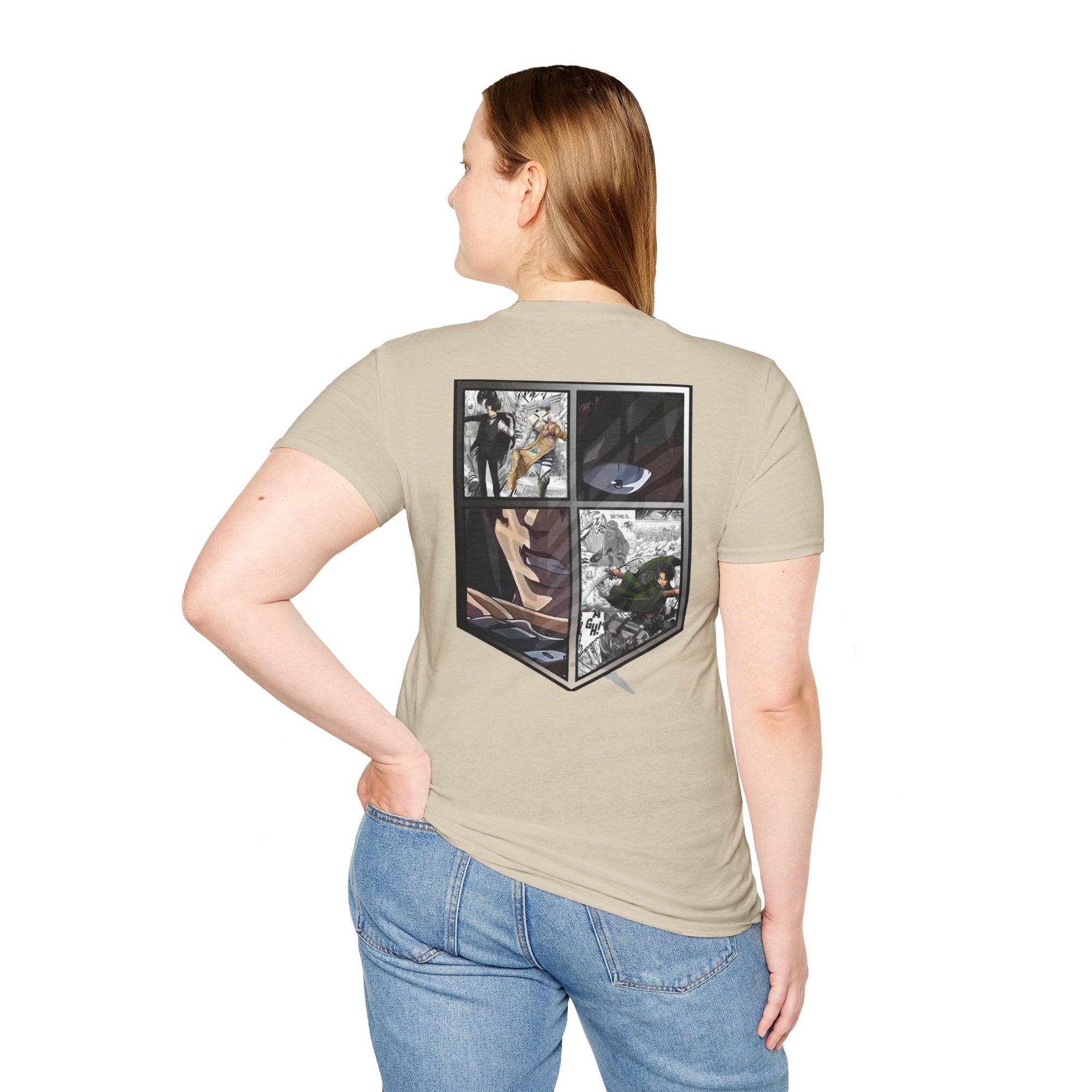 Camiseta informal de Levi Ackerman (ATAQUE A LOS TITANES)