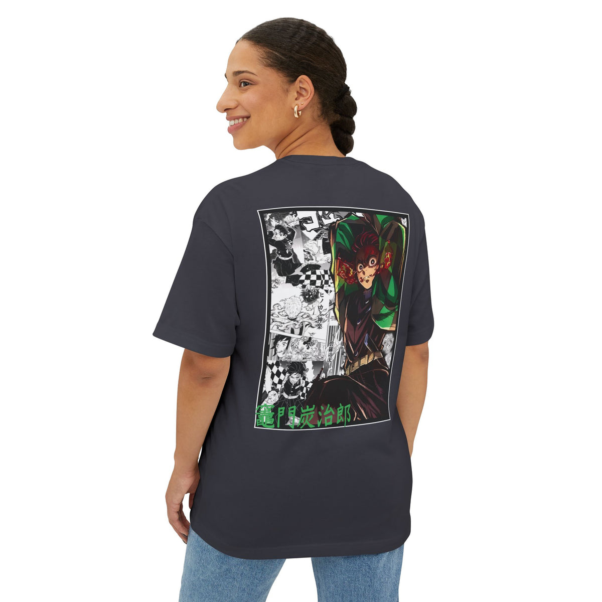 Camiseta extragrande de Tanjiro Kamado (DEMON SLAYER)