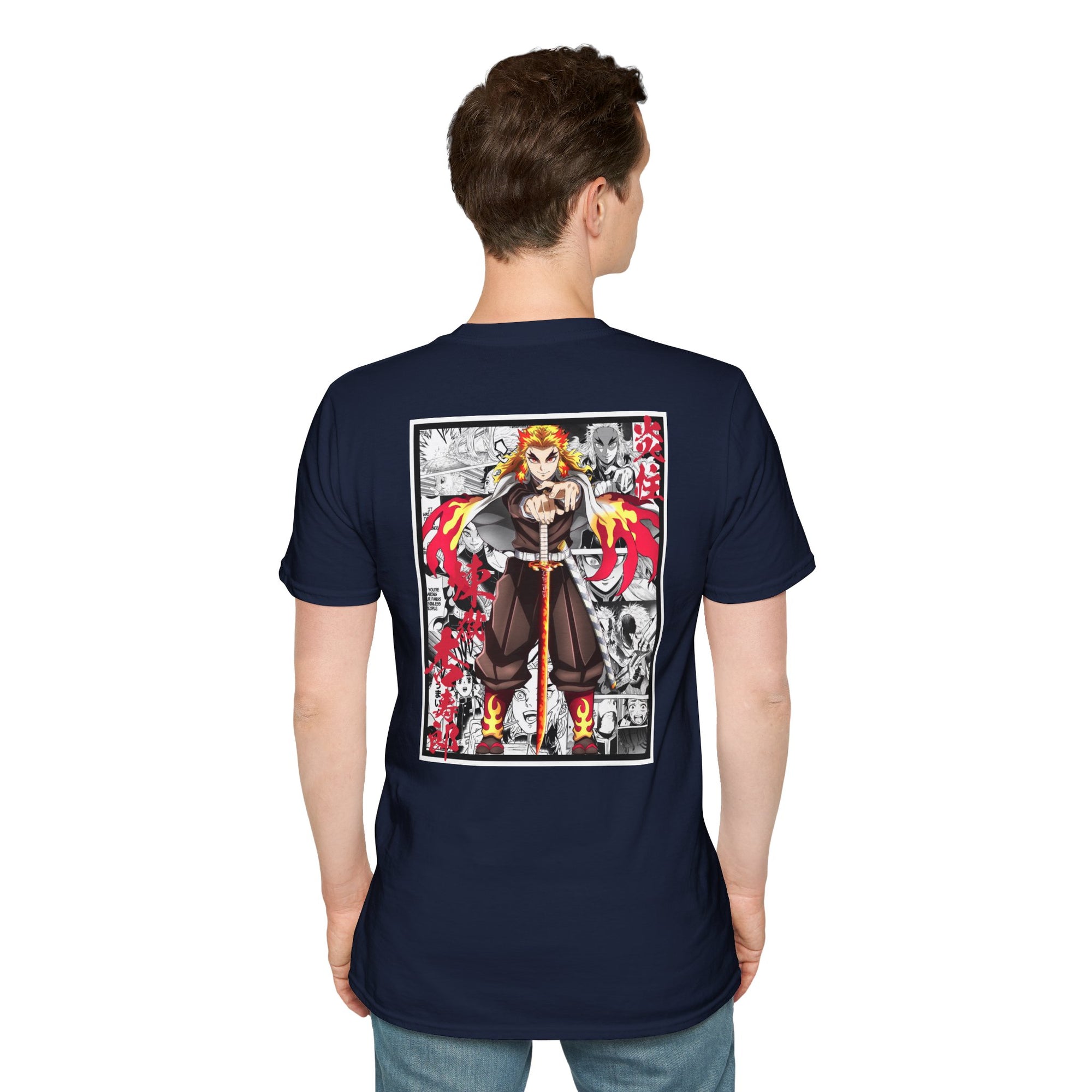 Camiseta informal Kyojuro Rengoku (DEMON SLAYER)
