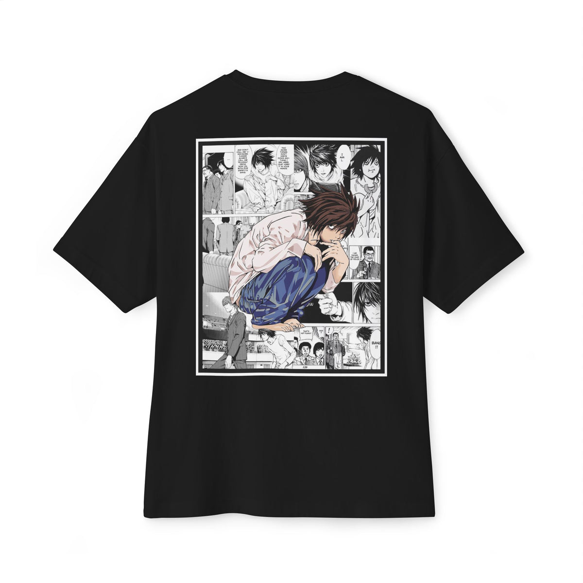 L. (DEATH NOTE) Camiseta de gran tamaño