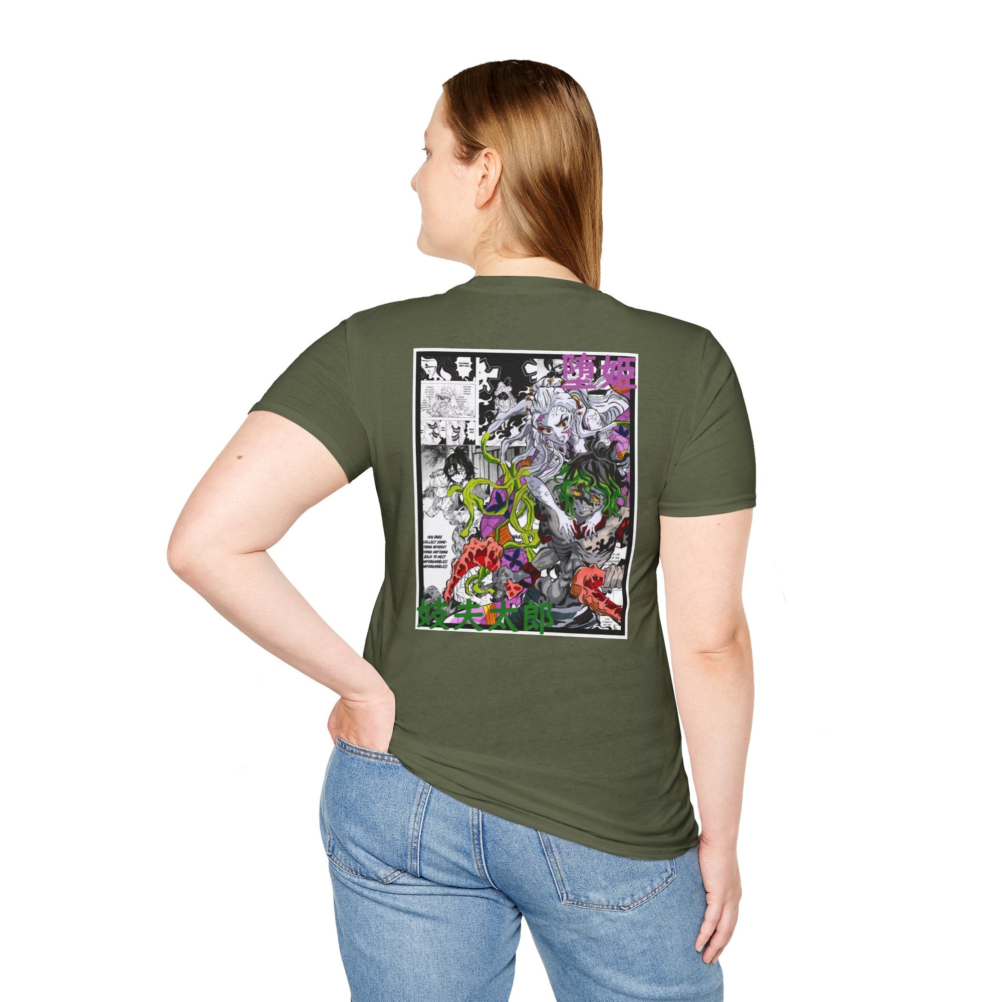 Camiseta informal Gyutaro y Daki (DEMON SLAYER)
