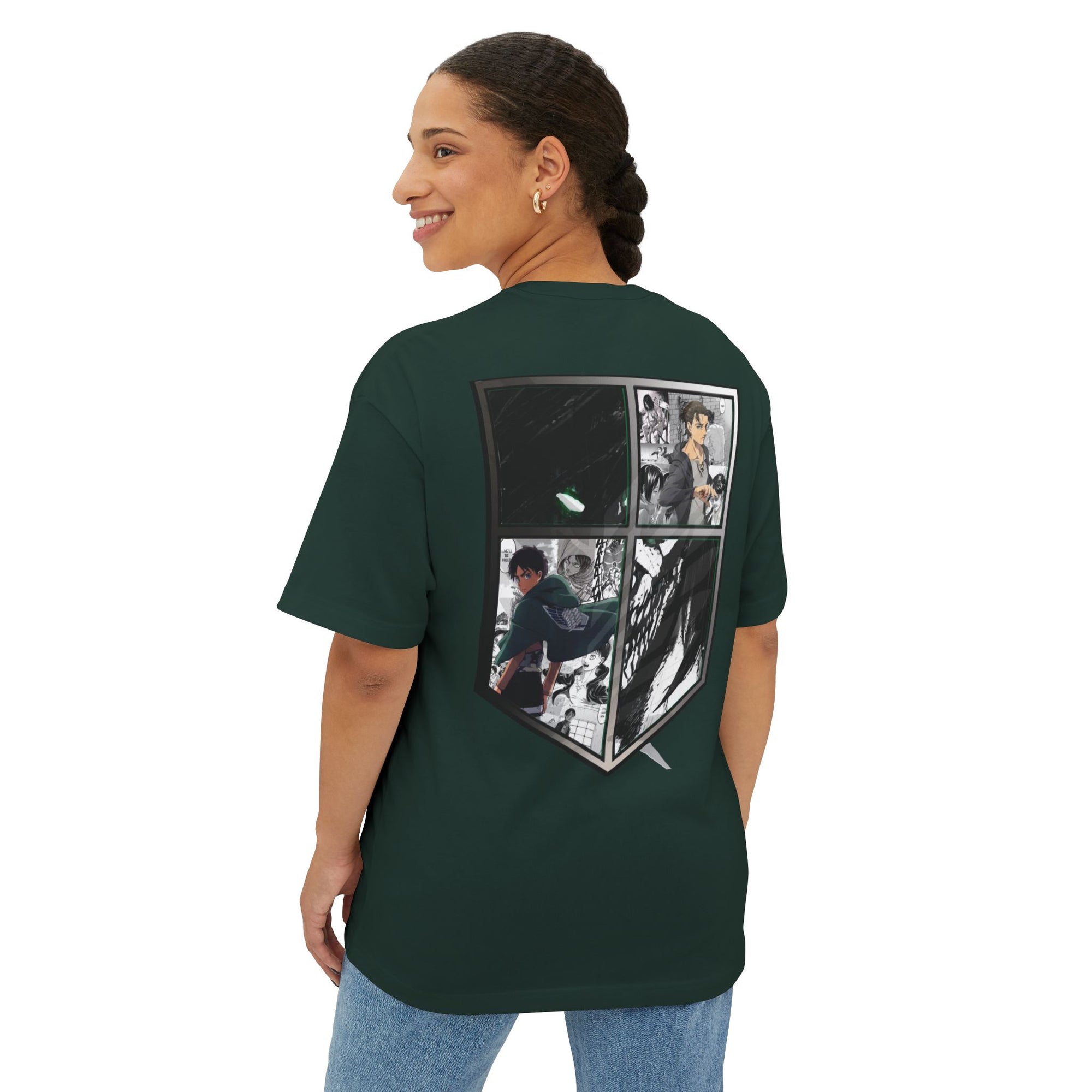 Camiseta extragrande de Eren Yeager (ATTACKONTITAN)