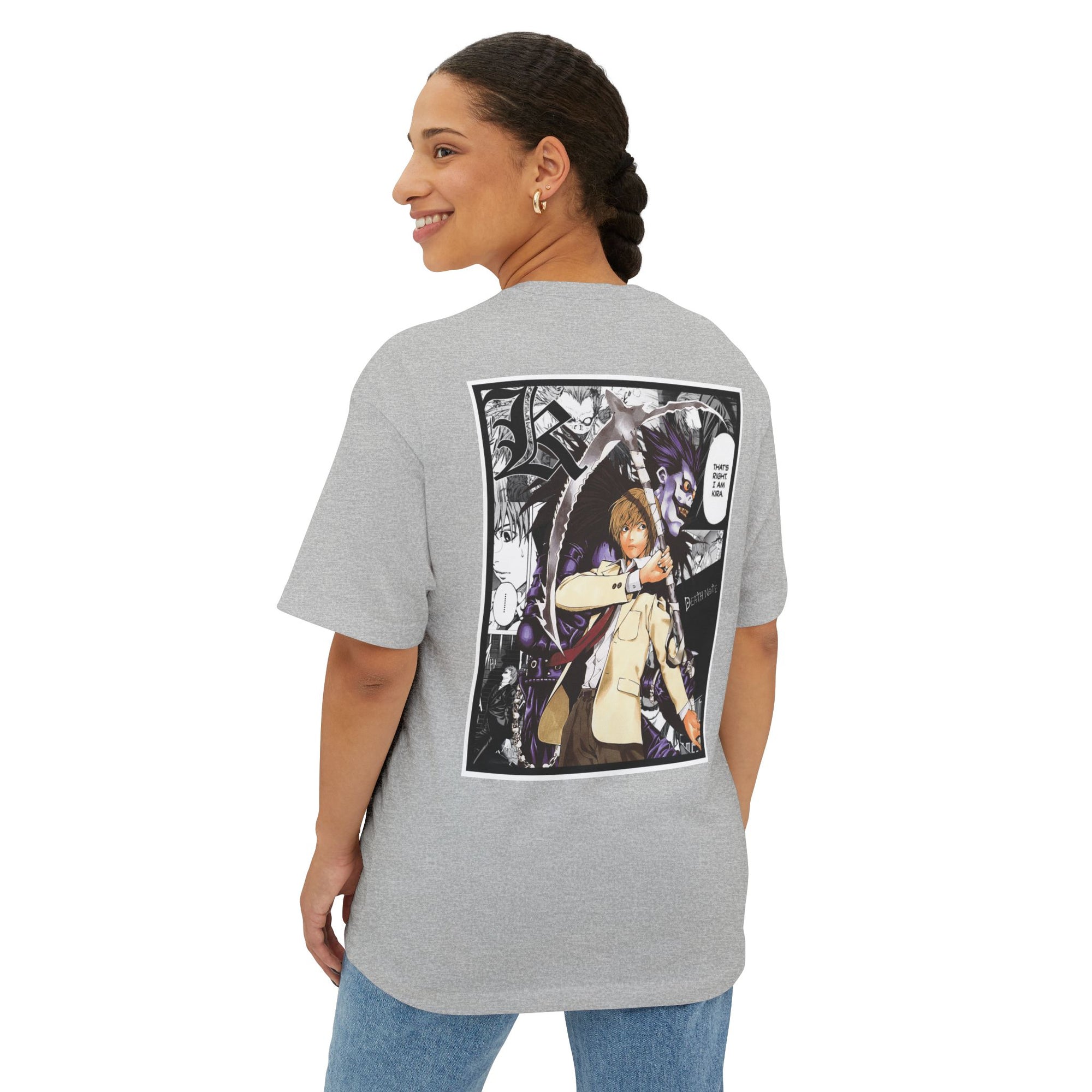 Camiseta extragrande de Light Yagami (DEATH NOTE)