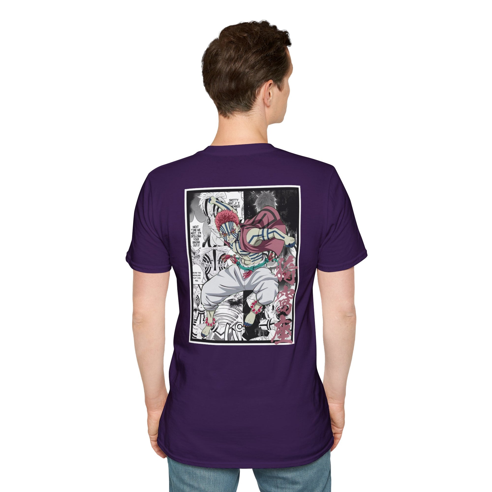 Camiseta informal de Akaza (DEMON SLAYER)